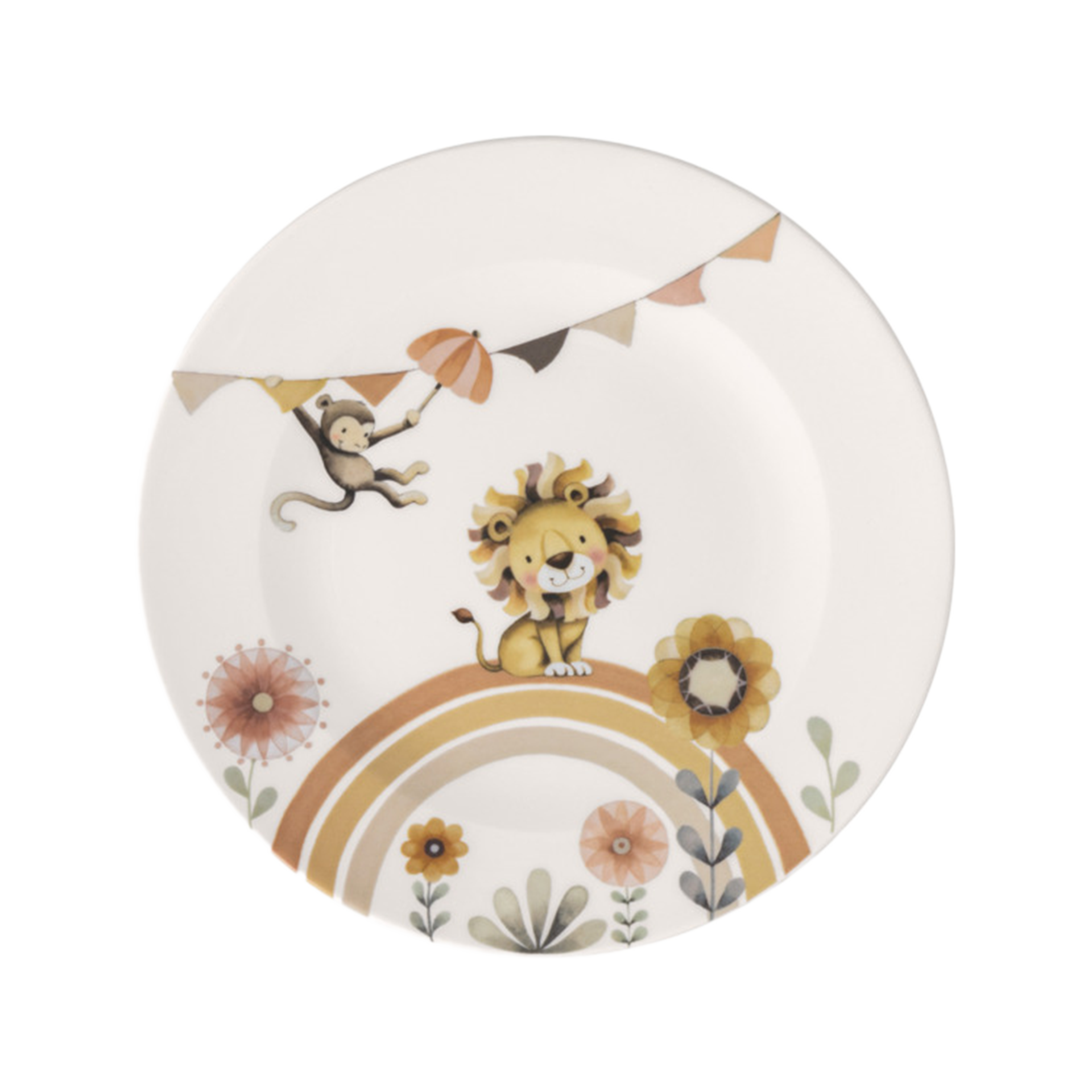 Kinderteller Roar Weiß-Bunt Kinderteller Roar Weiß-Bunt