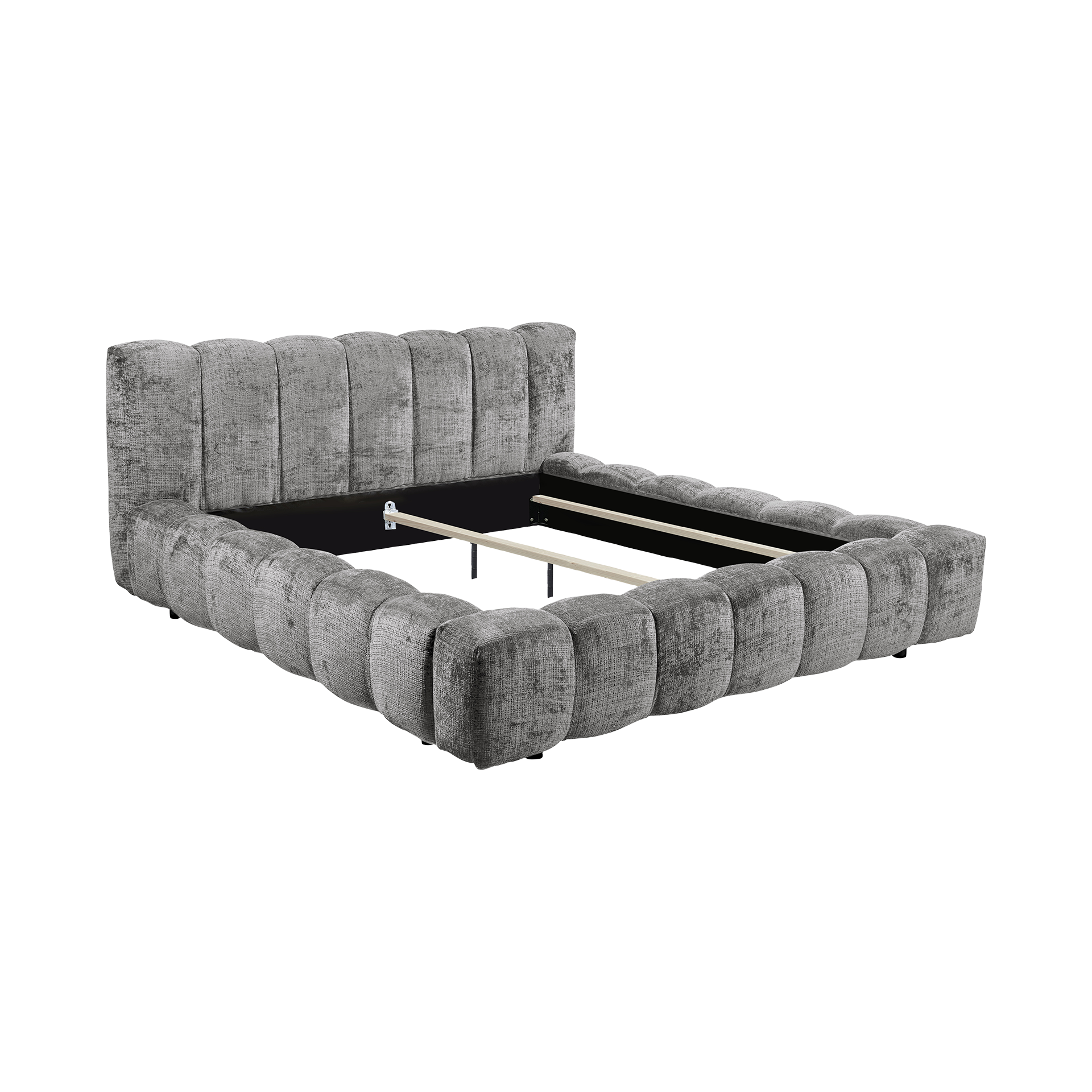 Paul Phillip Polsterbett Baxter Fuß Schwarz Bezug Cremona Grey 180x200 cm Paul Phillip Polsterbett Baxter Fuß Schwarz Bezug Cremona Grey 180x200 cm