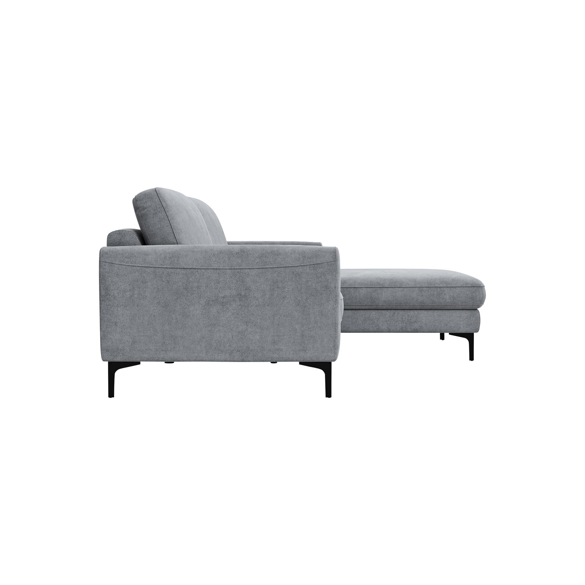 Global wohnen Ecksofa Oviedo Grau langer Schenkel rechts Global wohnen Ecksofa Oviedo Grau langer Schenkel rechts