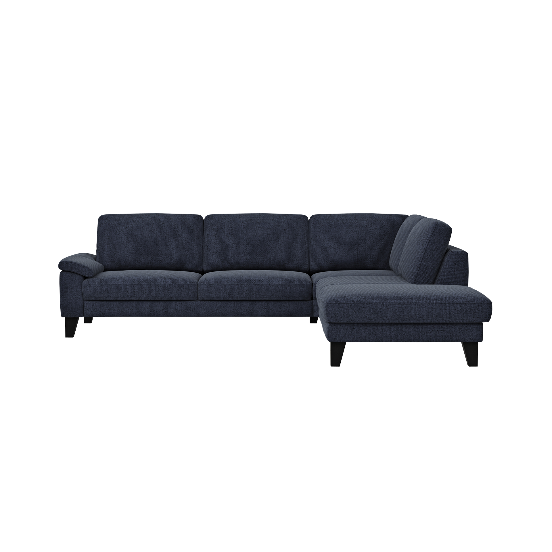 Global wohnen Ecksofa Oviedo mit Drehsitz Blau langer Schenkel rechts Global wohnen Ecksofa Oviedo mit Drehsitz Blau langer Schenkel rechts