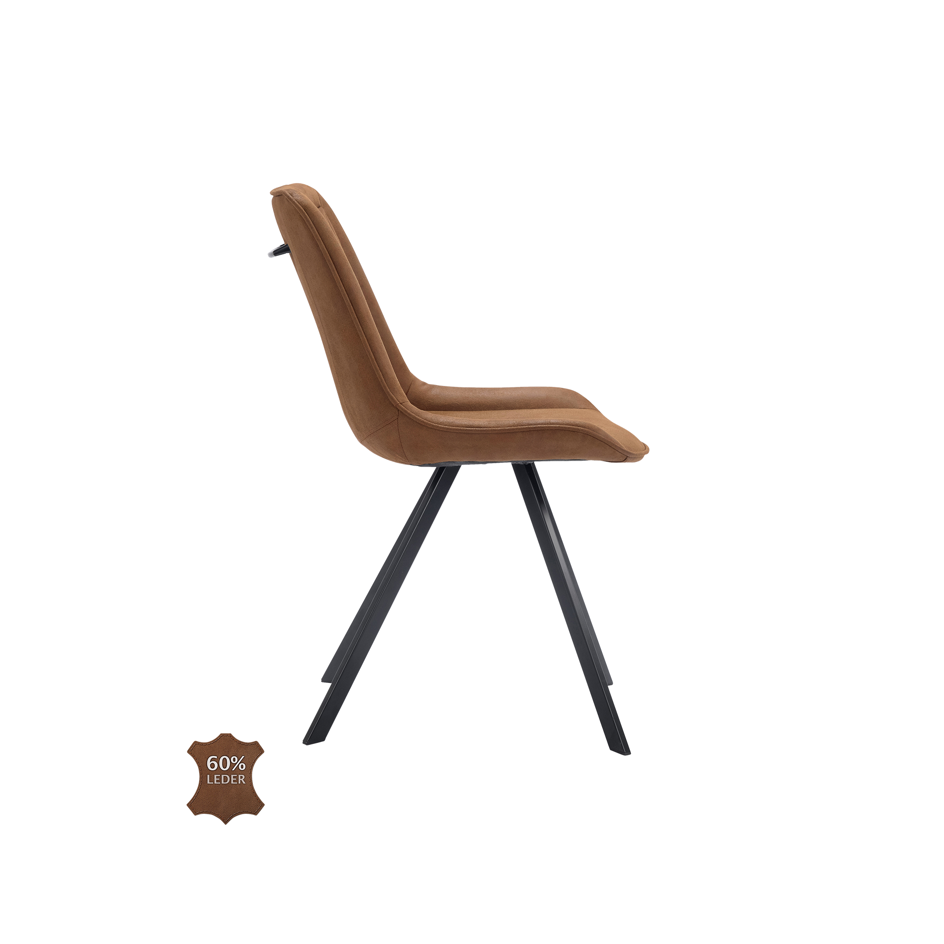 Natura Stuhl Wesley Bezug Stoff Bull Camel Gestell Metall Schwarz pulverbeschichtet Natura Stuhl Wesley Bezug Stoff Bull Camel Gestell Metall Schwarz pulverbeschichtet