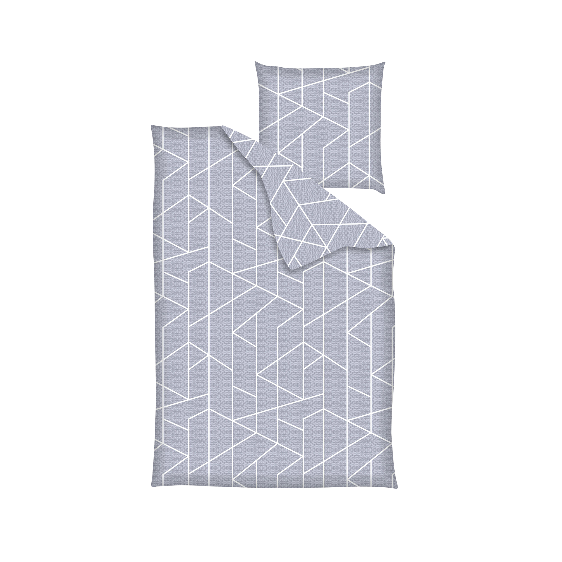 Bettwäsche Grafik Light Grey 135x200cm Bettwäsche Grafik Light Grey 135x200cm