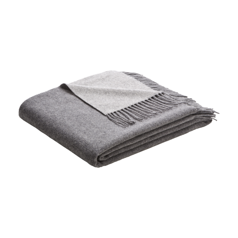 Biederlack Plaid Cashmere grau-silber cm Biederlack Plaid Cashmere grau-silber cm