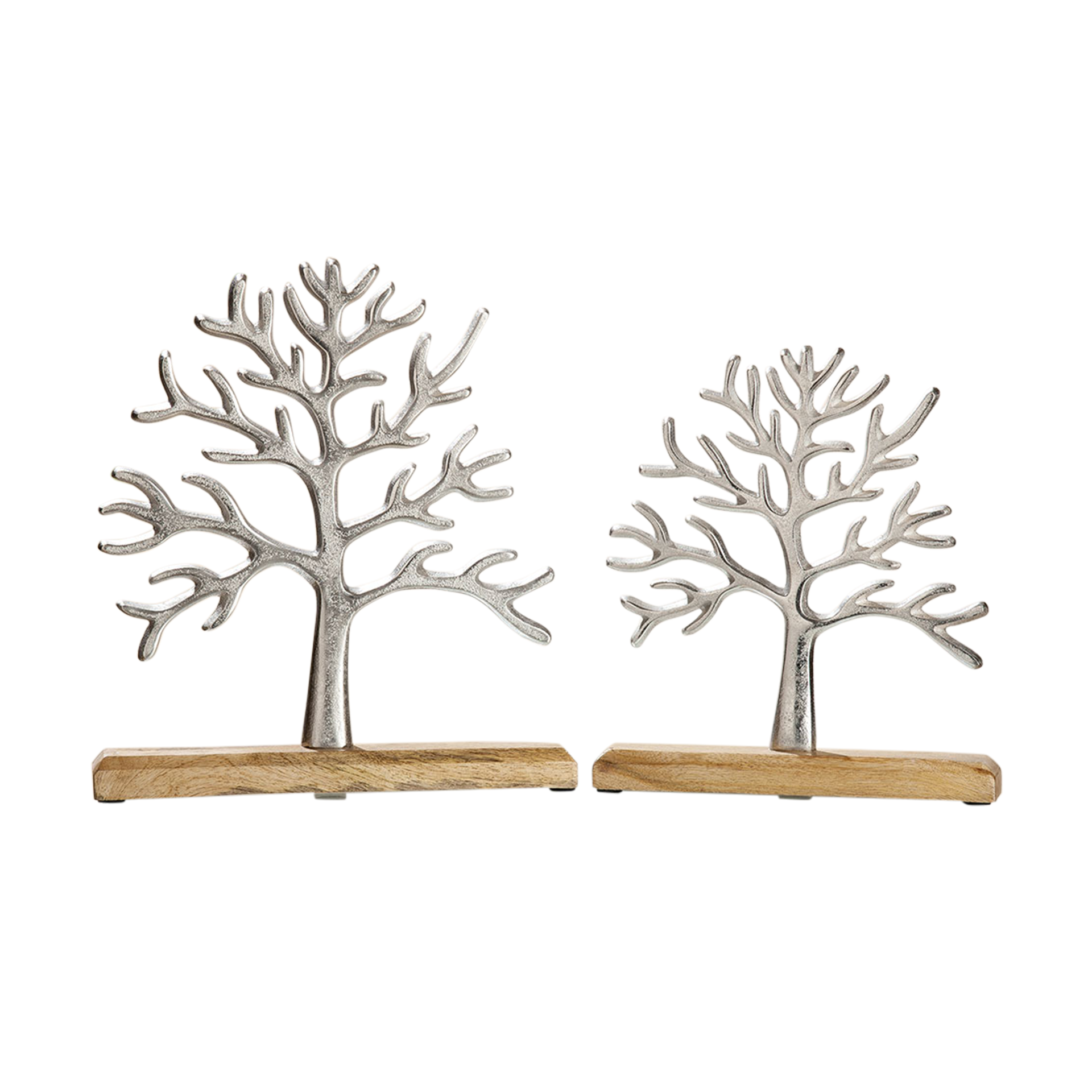 Dekoaufsteller Lebensbaum Silber Dekoaufsteller Lebensbaum Silber