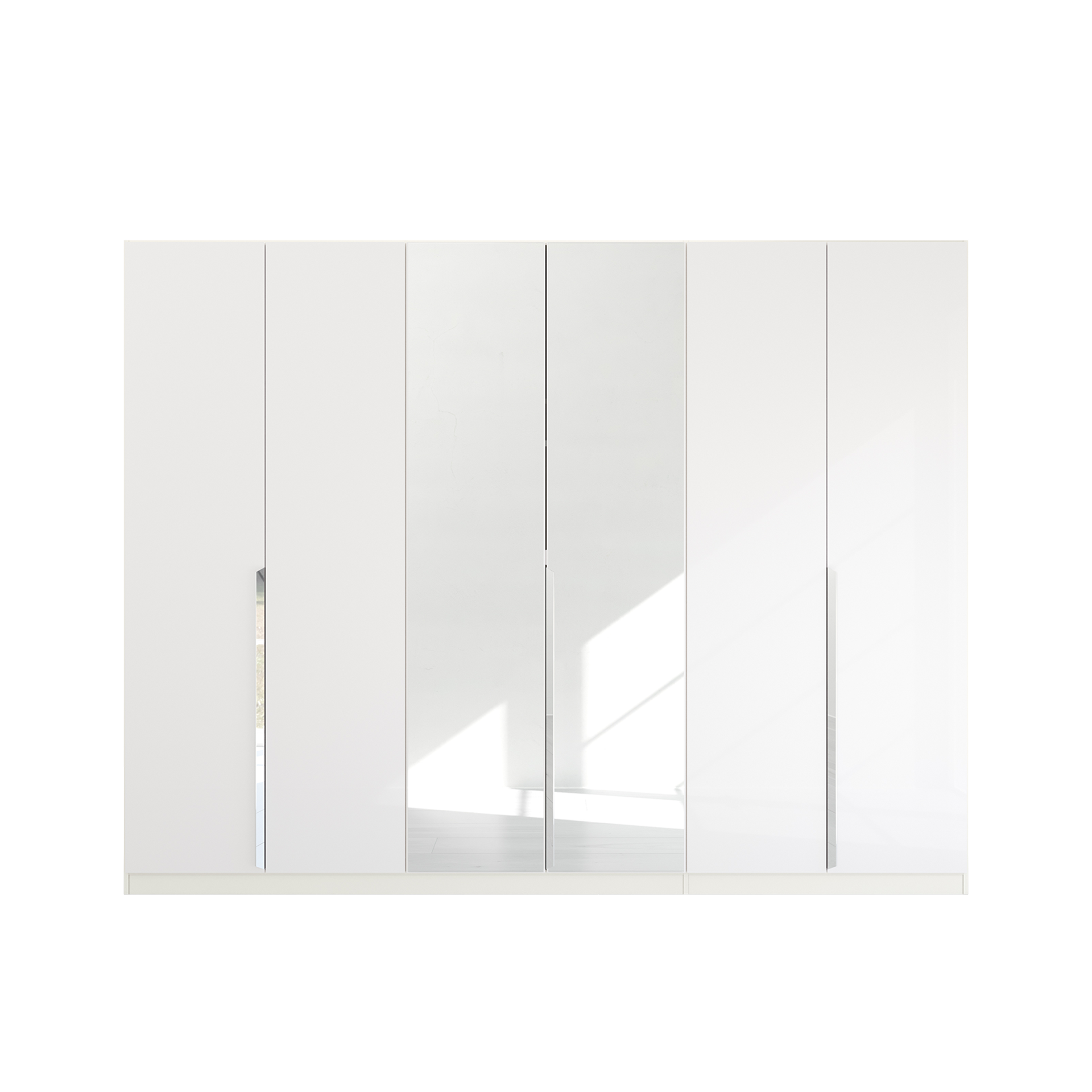 Drehtürenschrank Glam 6-türig Weiß 54*271*210 Drehtürenschrank Glam 6-türig Weiß 54*271*210