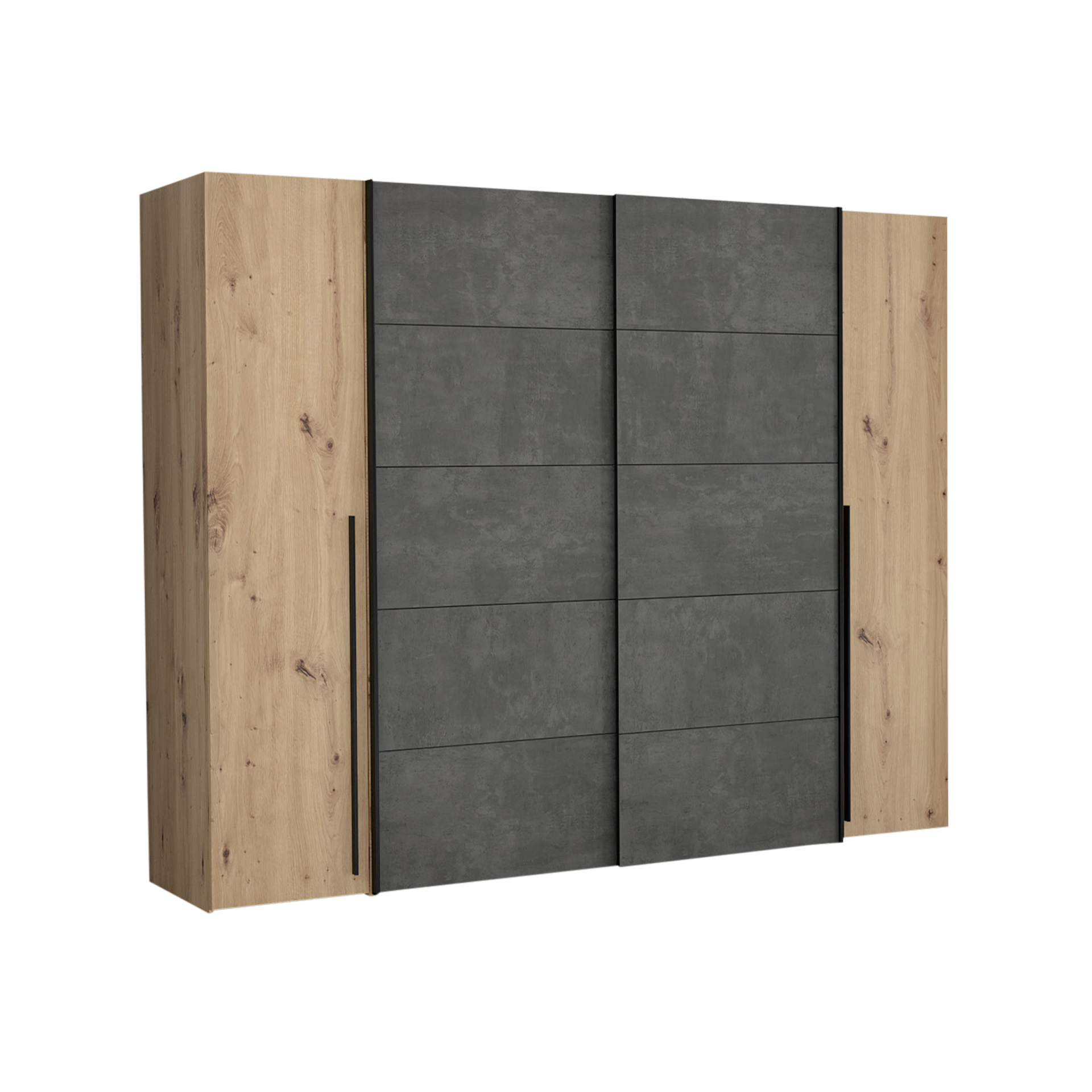 Schwebetürenschrank Nashville Eichefarben 61.2*270.3*210 Schwebetürenschrank Nashville Eichefarben 61.2*270.3*210