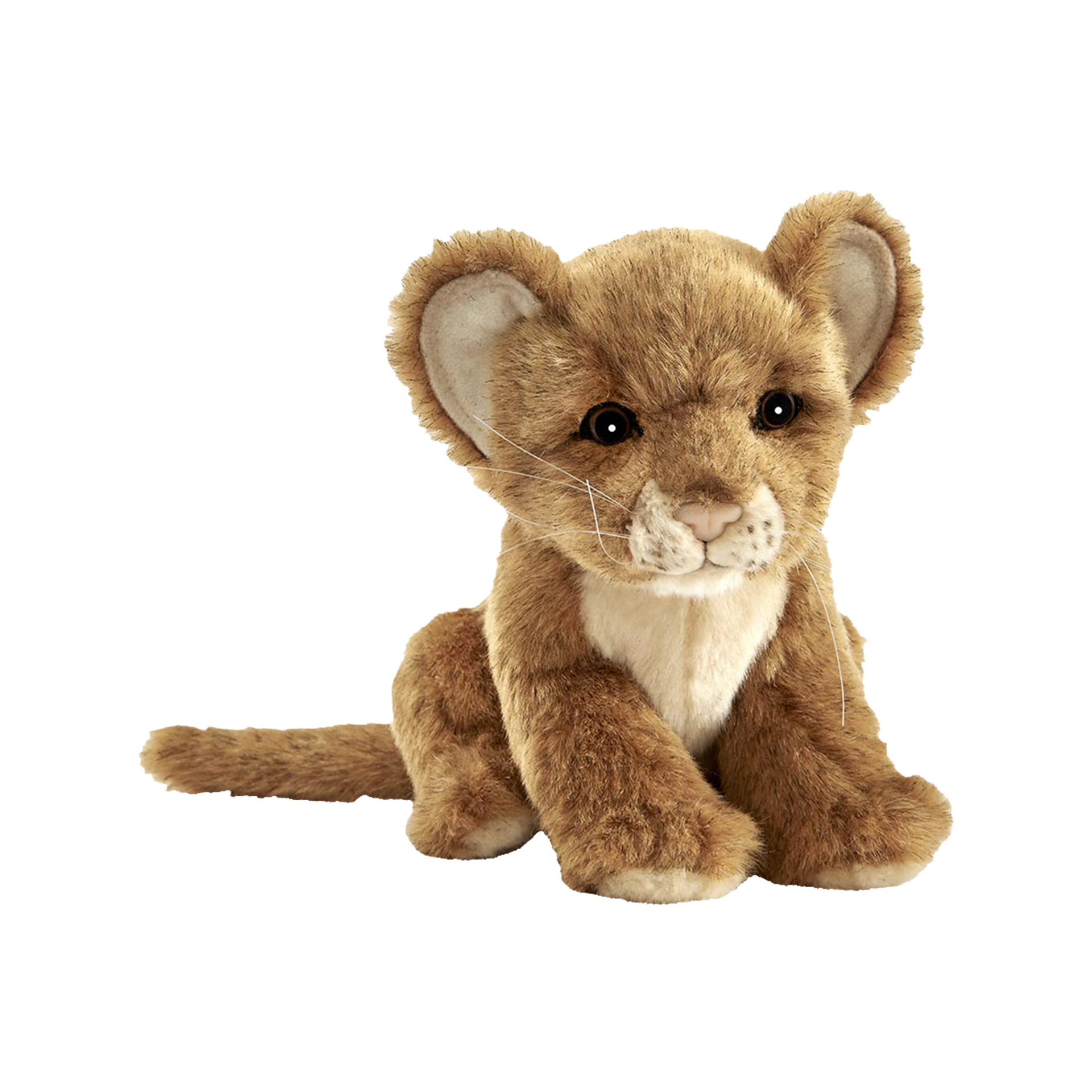 Plüschtier Löwe Baby Sitzend Braun