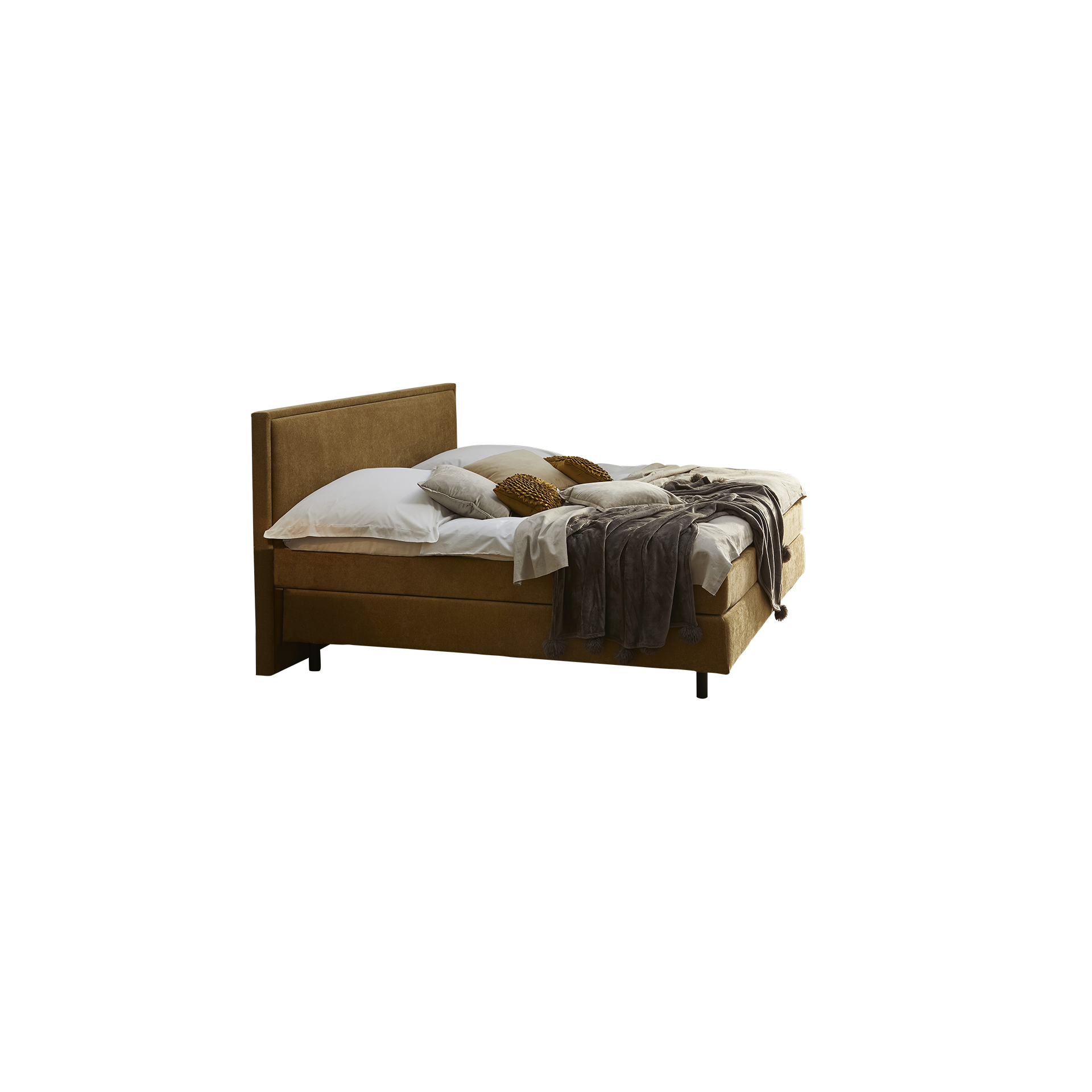 Global wohnen Boxspringbett Valencia Gold 180x200 cm Global wohnen Boxspringbett Valencia Gold 180x200 cm