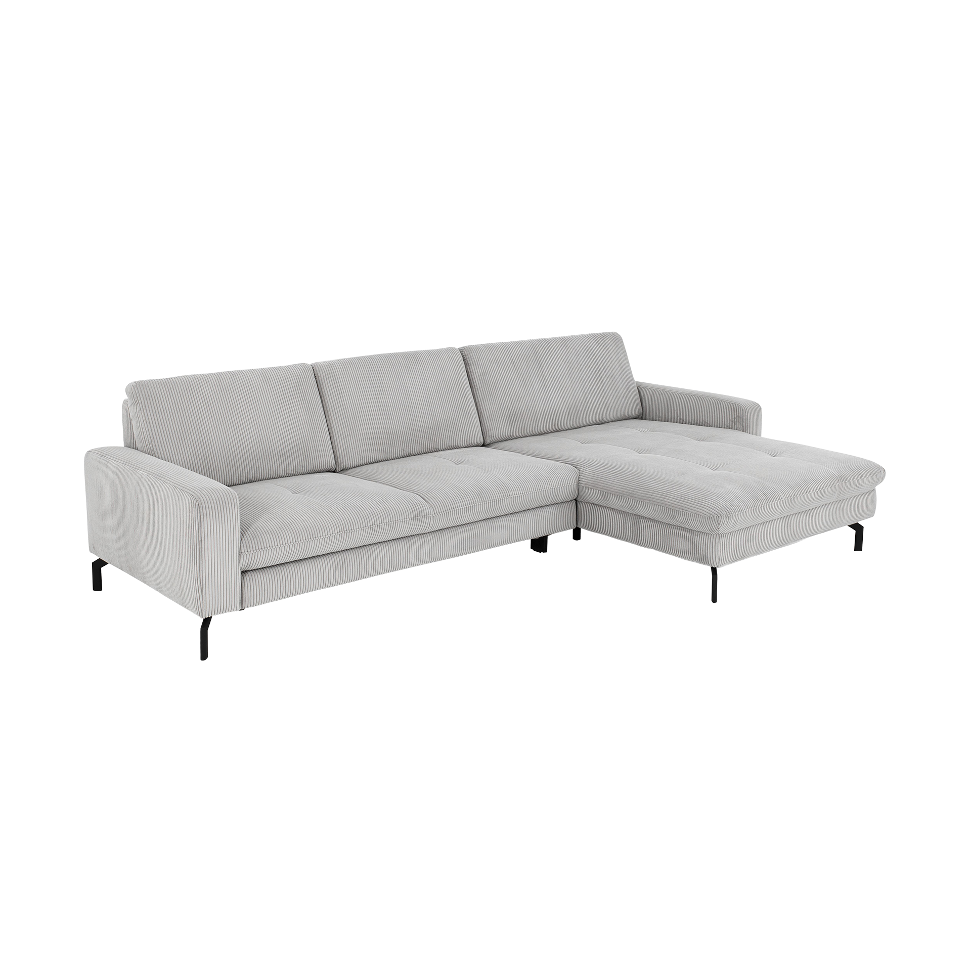 Extroflex Ecksofa Arnfinn Grau Ottomane rechts Extroflex Ecksofa Arnfinn Grau Ottomane rechts