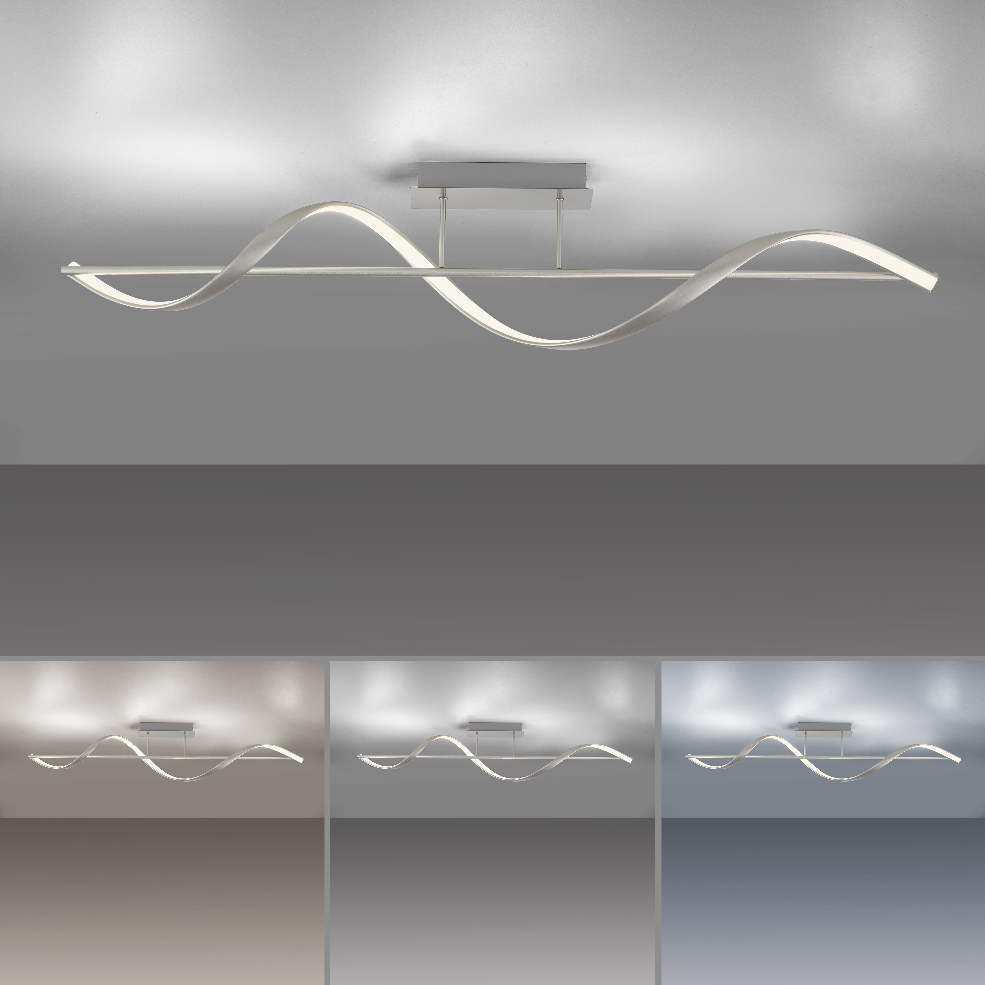 Deckenleuchte Q-SWING Silber Deckenleuchte Q-SWING Silber