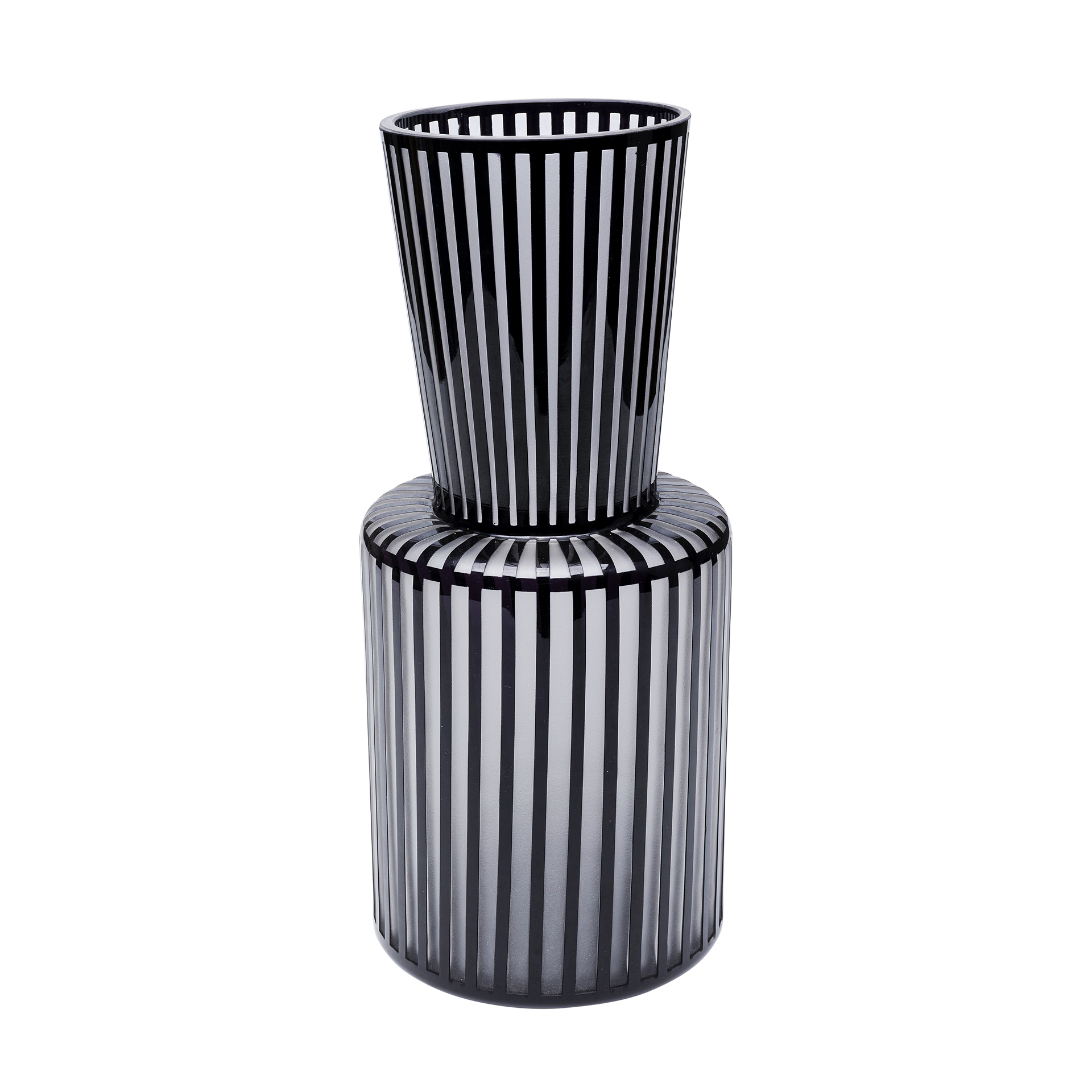 Kare Vase Belly Schwarz