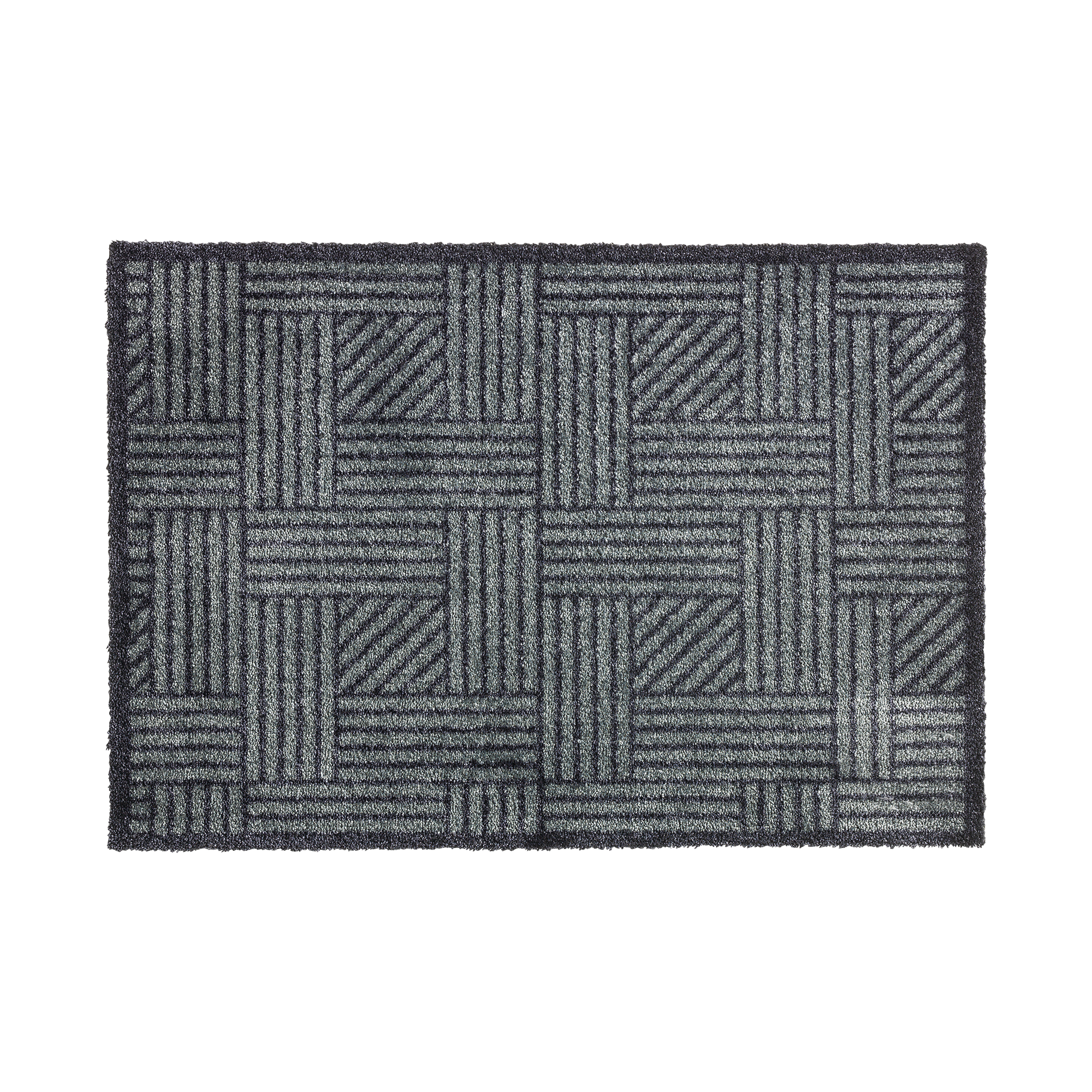 SCHÖNER WOHNEN-Kollektion Fußmatte Manhattan 67x100 Gitter Grau-Anthrazit SCHÖNER WOHNEN-Kollektion Fußmatte Manhattan 67x100 Gitter Grau-Anthrazit
