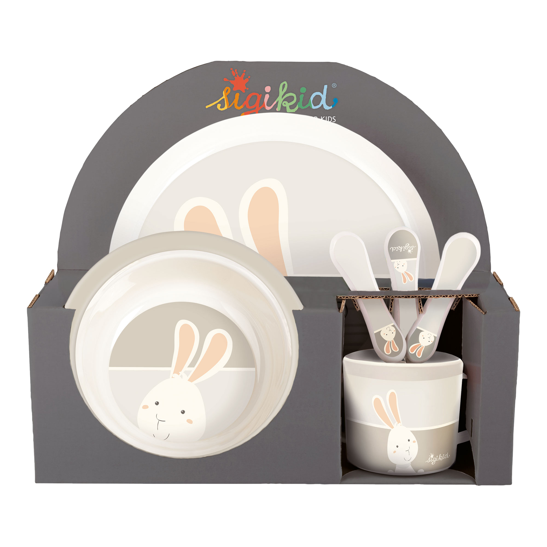 Kindergeschirr Hase Vanilla beige