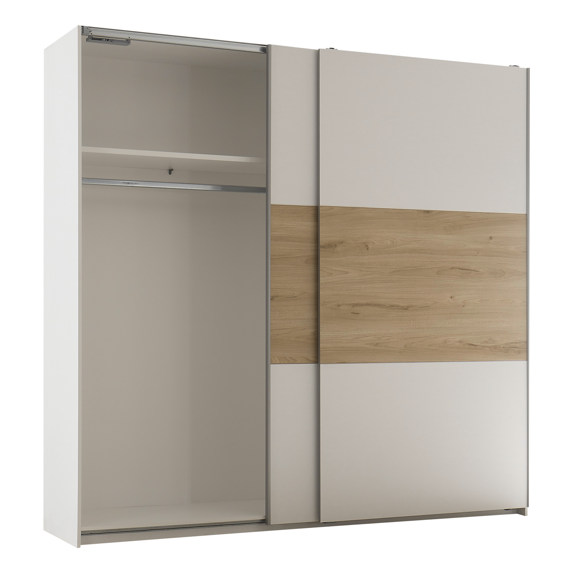 Schwebetürenschrank Kiss 2-türig Weiß 60*215*210 Schwebetürenschrank Kiss 2-türig Weiß 60*215*210