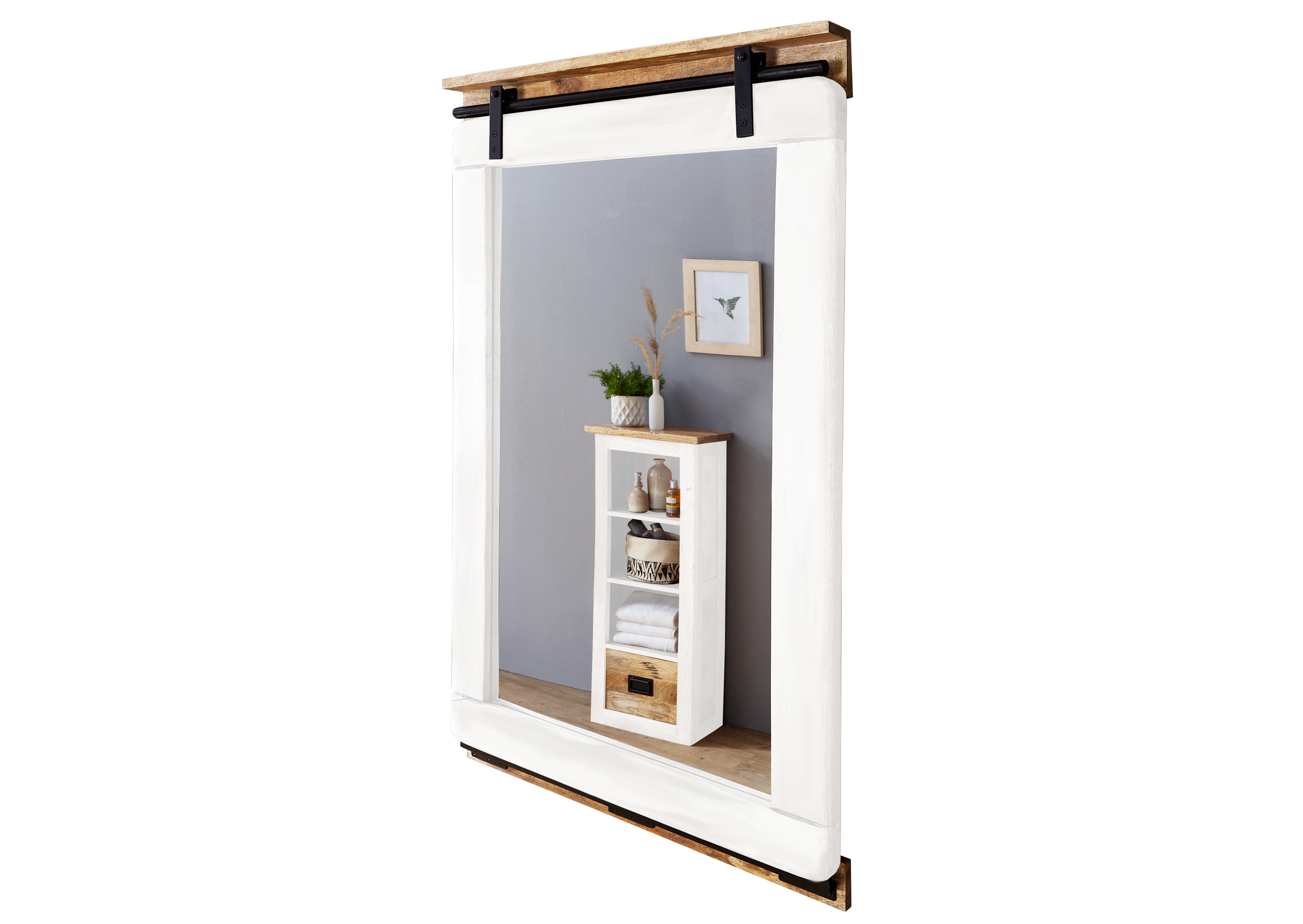 Novofurn Badspiegel LENA-W Weiß 65*6*110