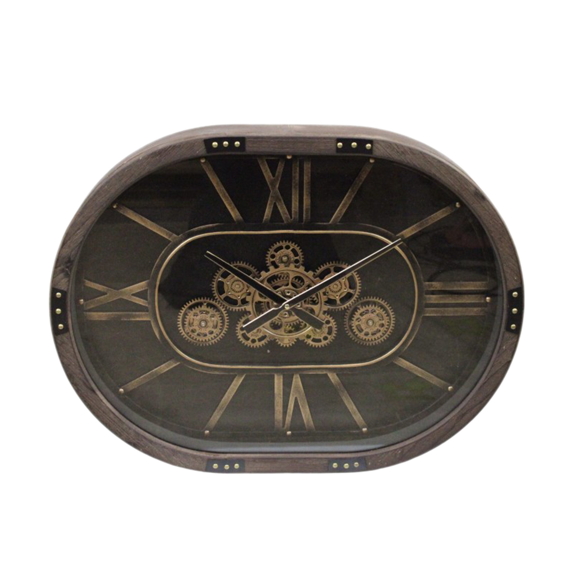 Wanduhr Zahnräder Braun Wanduhr Zahnräder Braun