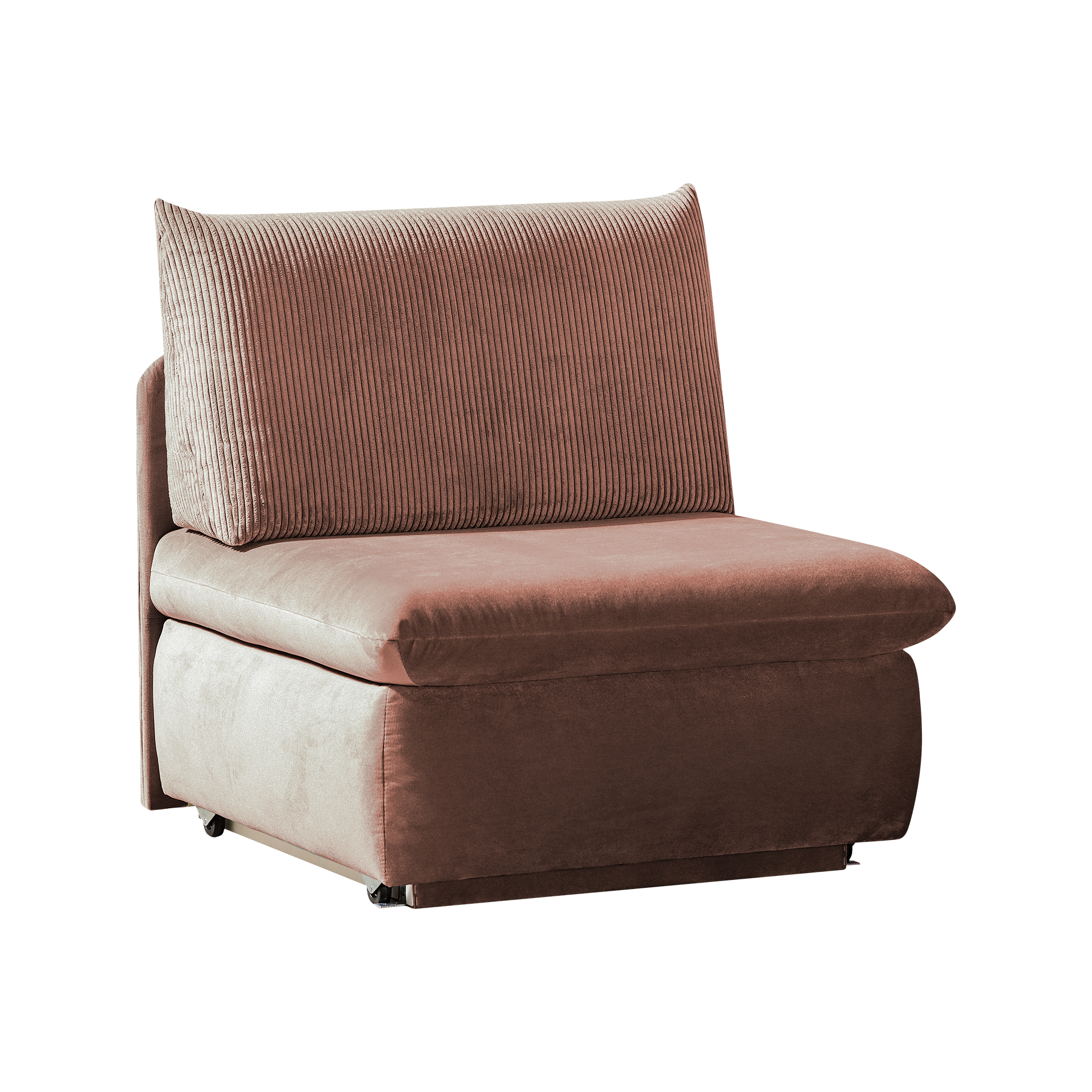 Schlafsessel Etienne Cord Bezug Rosé Schlafsessel Etienne Cord Bezug Rosé