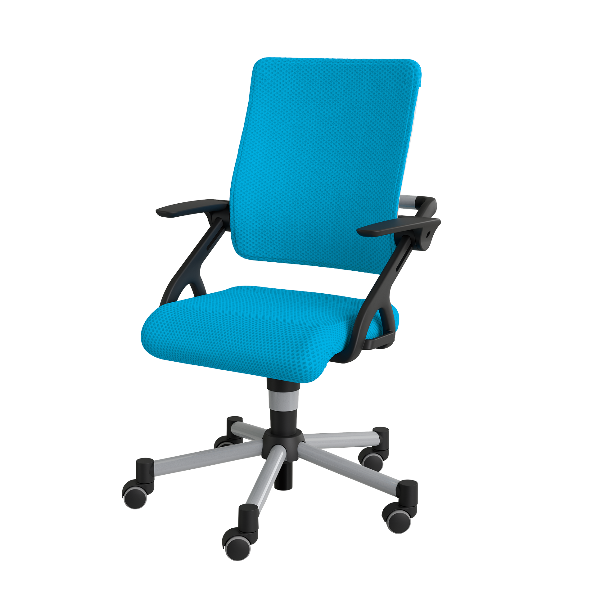 Paidi Kinderstuhl Tio Sitz Azurblau, Gestell Silbergrau Paidi Kinderstuhl Tio Sitz Azurblau, Gestell Silbergrau