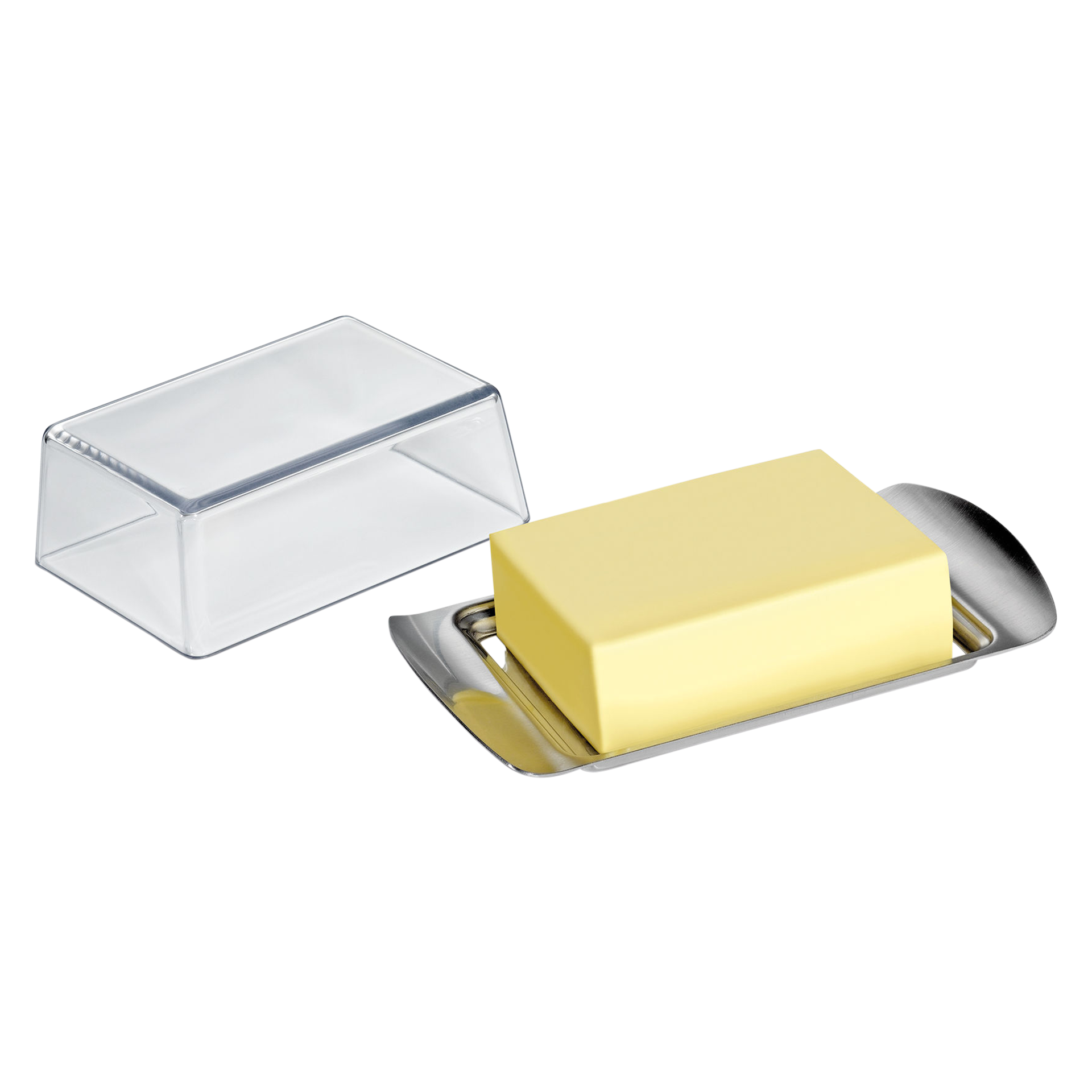 Dose Compact klar silber