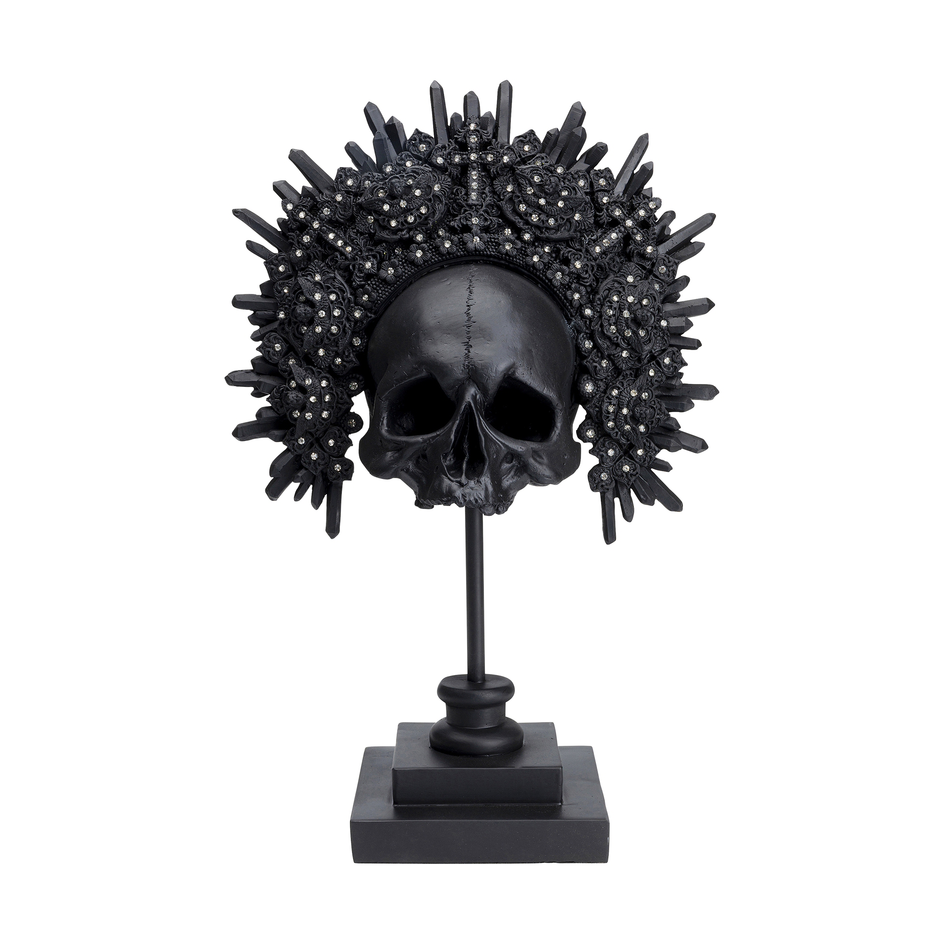 Kare Dekofigur King Skull Schwarz