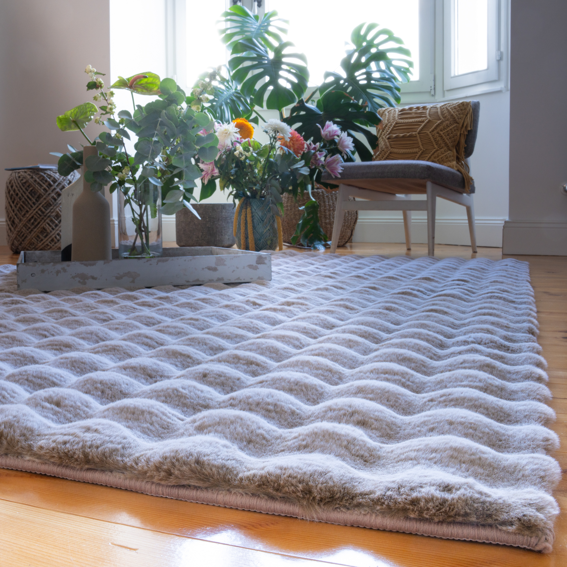 Hochfloorteppich My Calypso Beige 200x290cm Hochfloorteppich My Calypso Beige 200x290cm