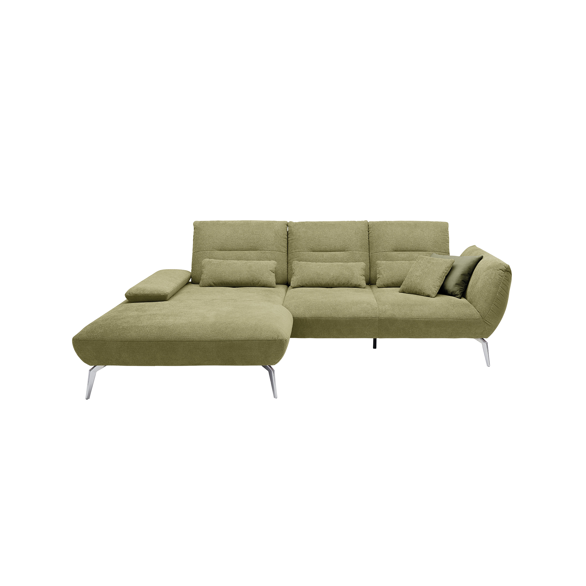 Ecksofa Papillon Grün Ottomane links
