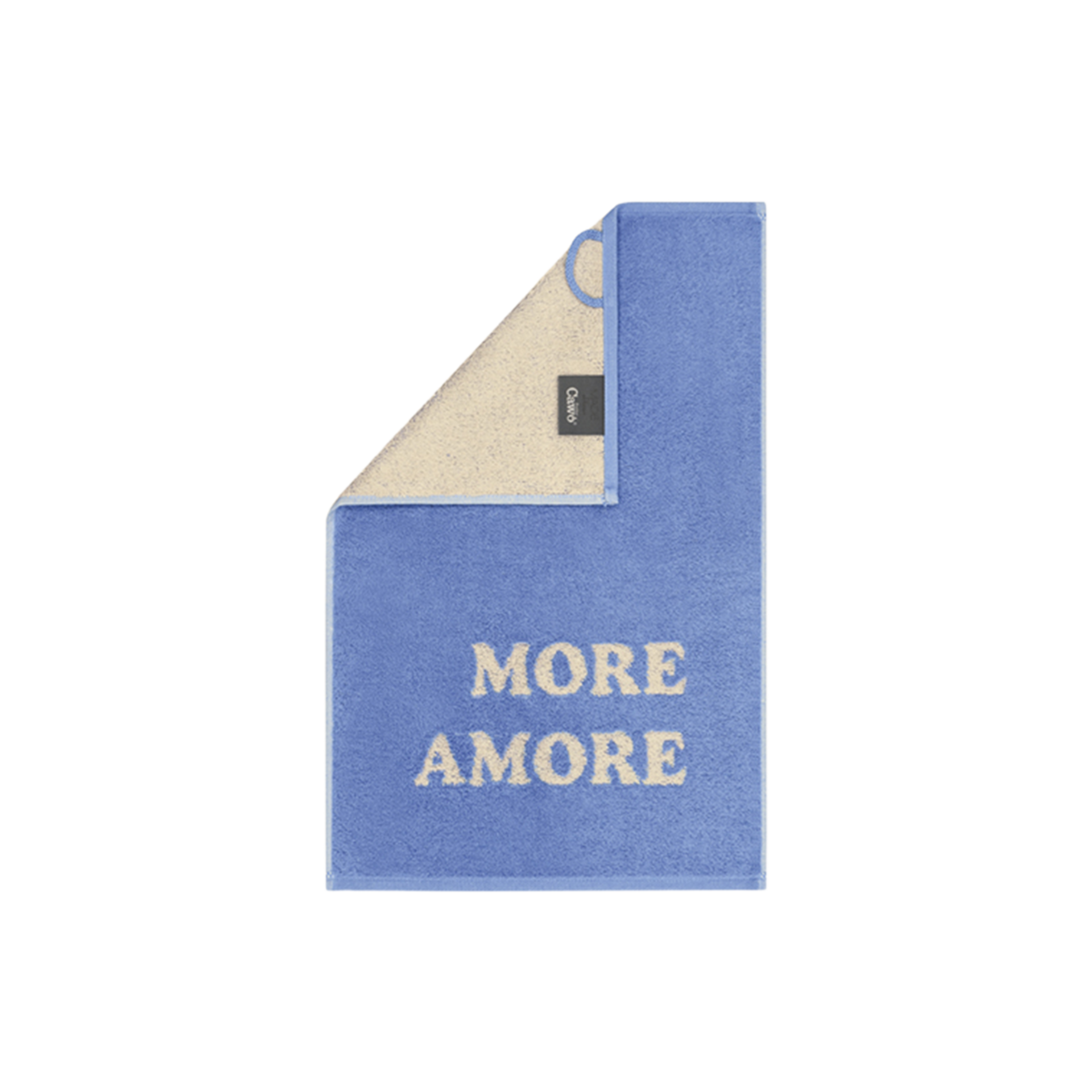 Cawö Gästehandtuch More Amore Blau-Beige 30x50cm Cawö Gästehandtuch More Amore Blau-Beige 30x50cm