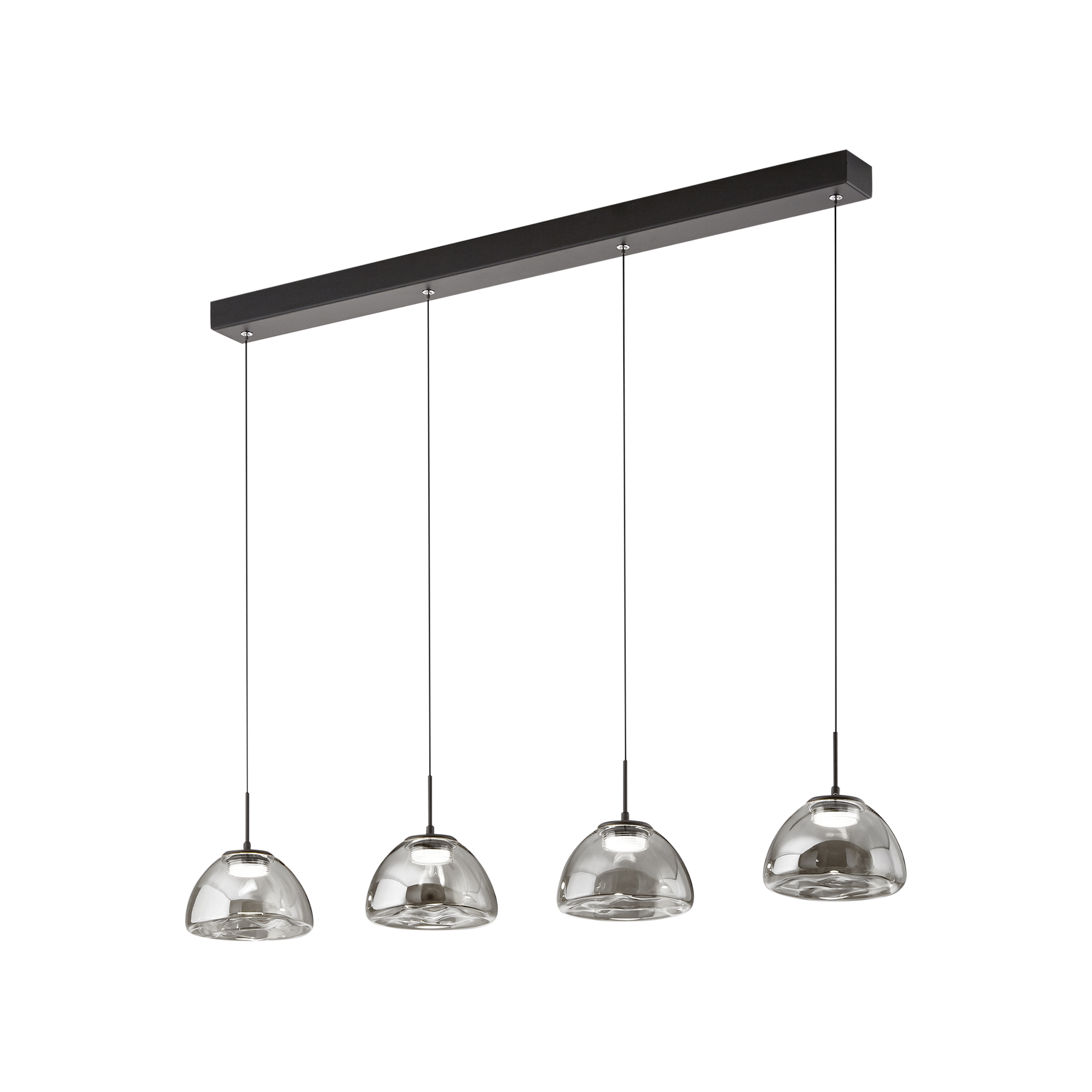 Pendelleuchte LUCILLE Grau transparent Pendelleuchte LUCILLE Grau transparent