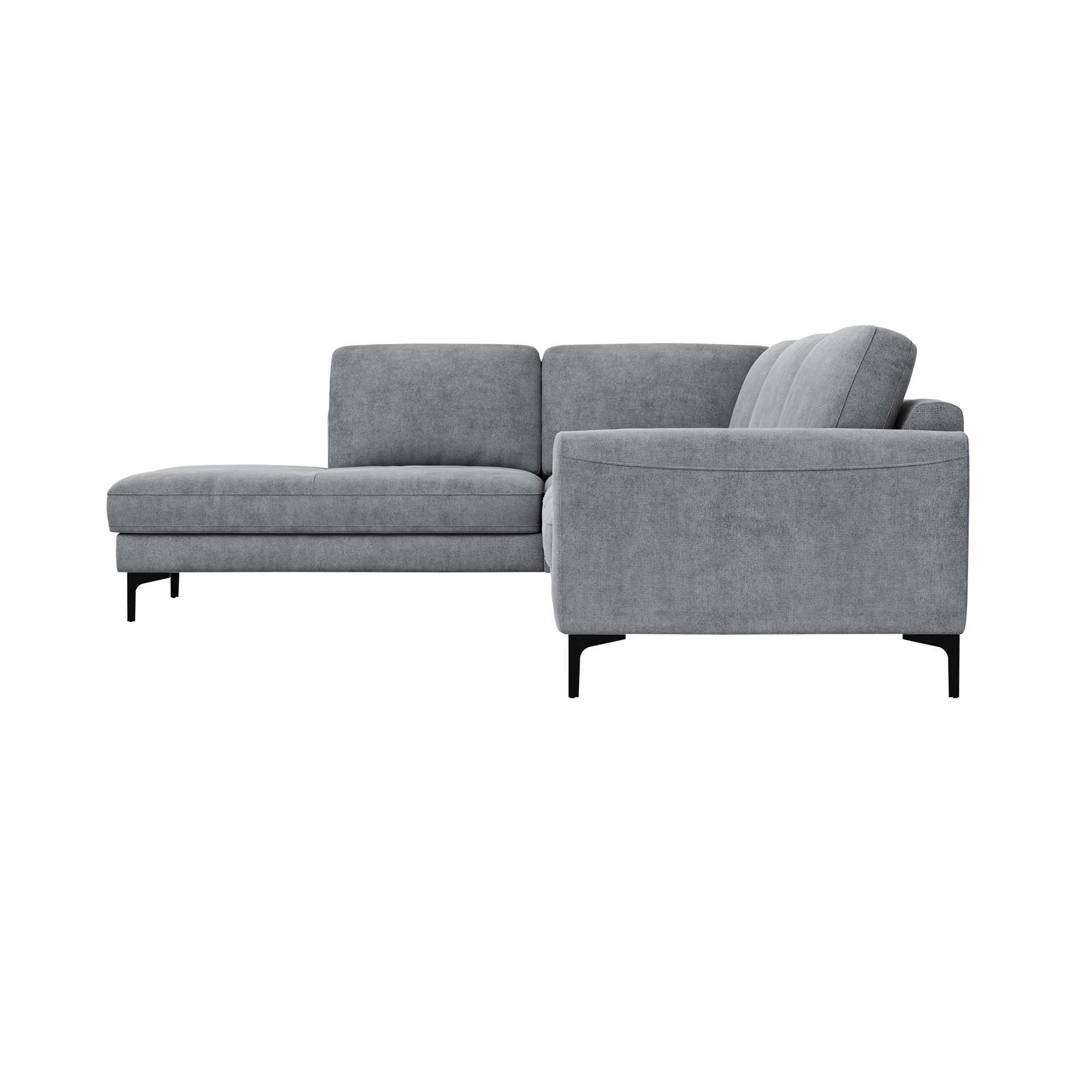 Global wohnen Ecksofa Oviedo Grau langer Schenkel links Global wohnen Ecksofa Oviedo Grau langer Schenkel links