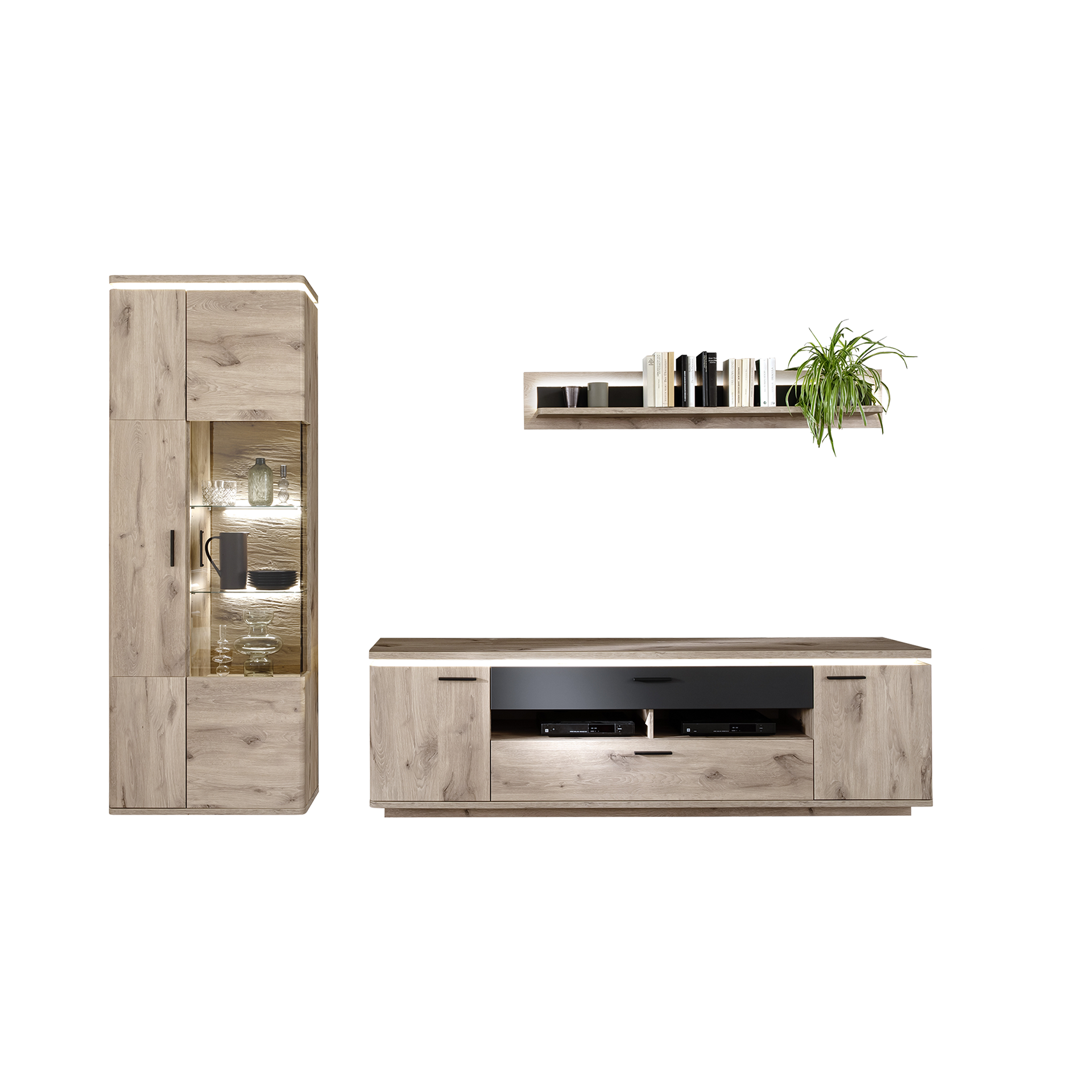 Collection H Wohnwand Molina Viking Oak Collection H Wohnwand Molina Viking Oak