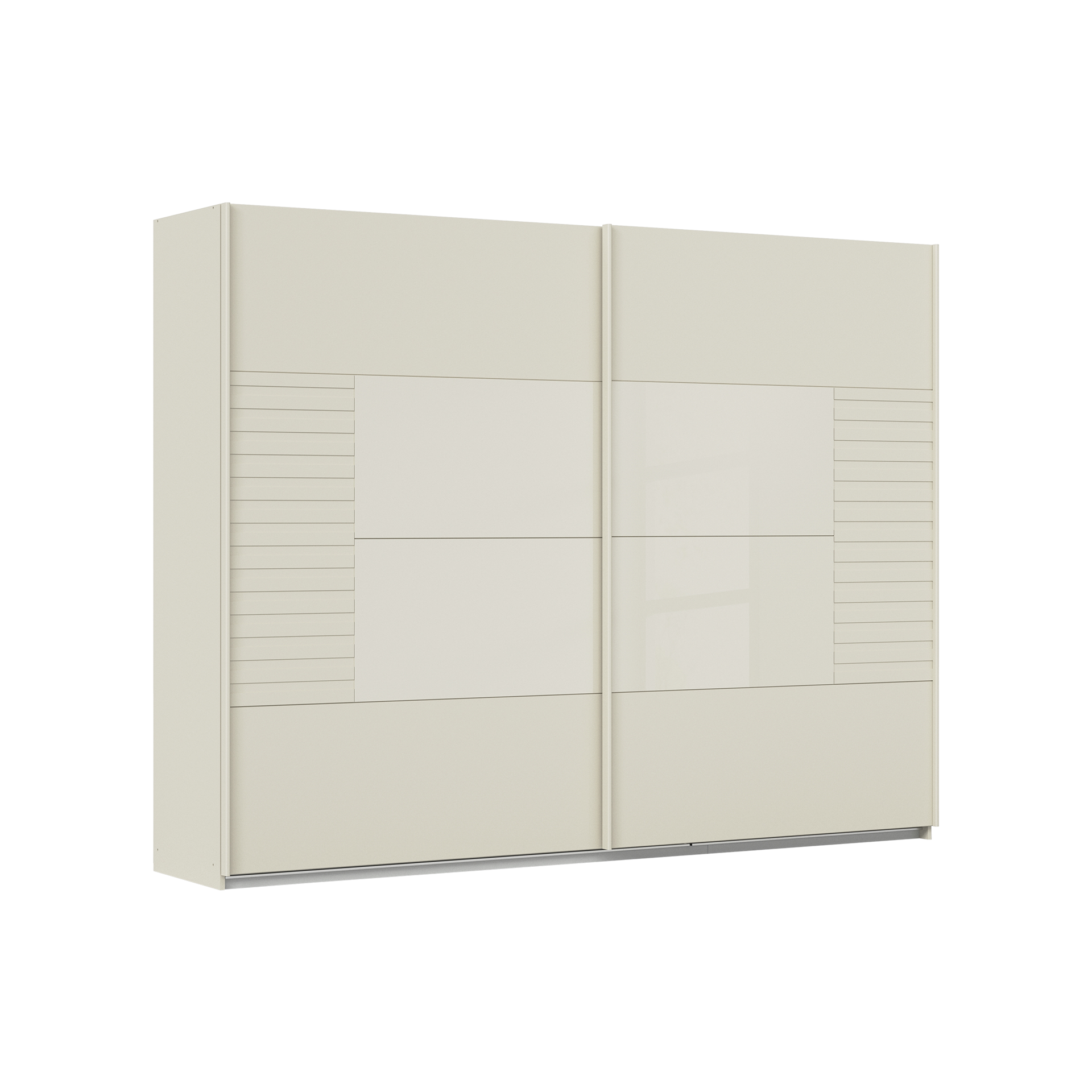 Paul Phillip Schwebetürenschrank Rust 2-türig Beige 62*271*210 Paul Phillip Schwebetürenschrank Rust 2-türig Beige 62*271*210