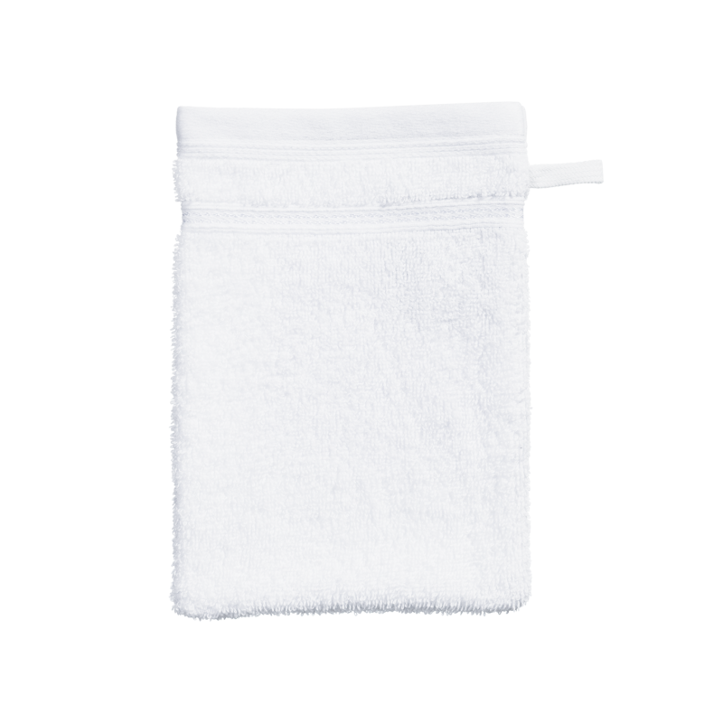 Casea Waschhandschuh Casea Alicante Weiss 15x21cm