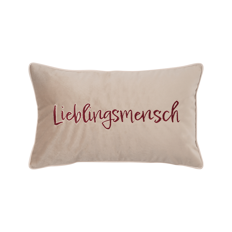 Kissenhülle Letters Beige 30x50cm Kissenhülle Letters Beige 30x50cm