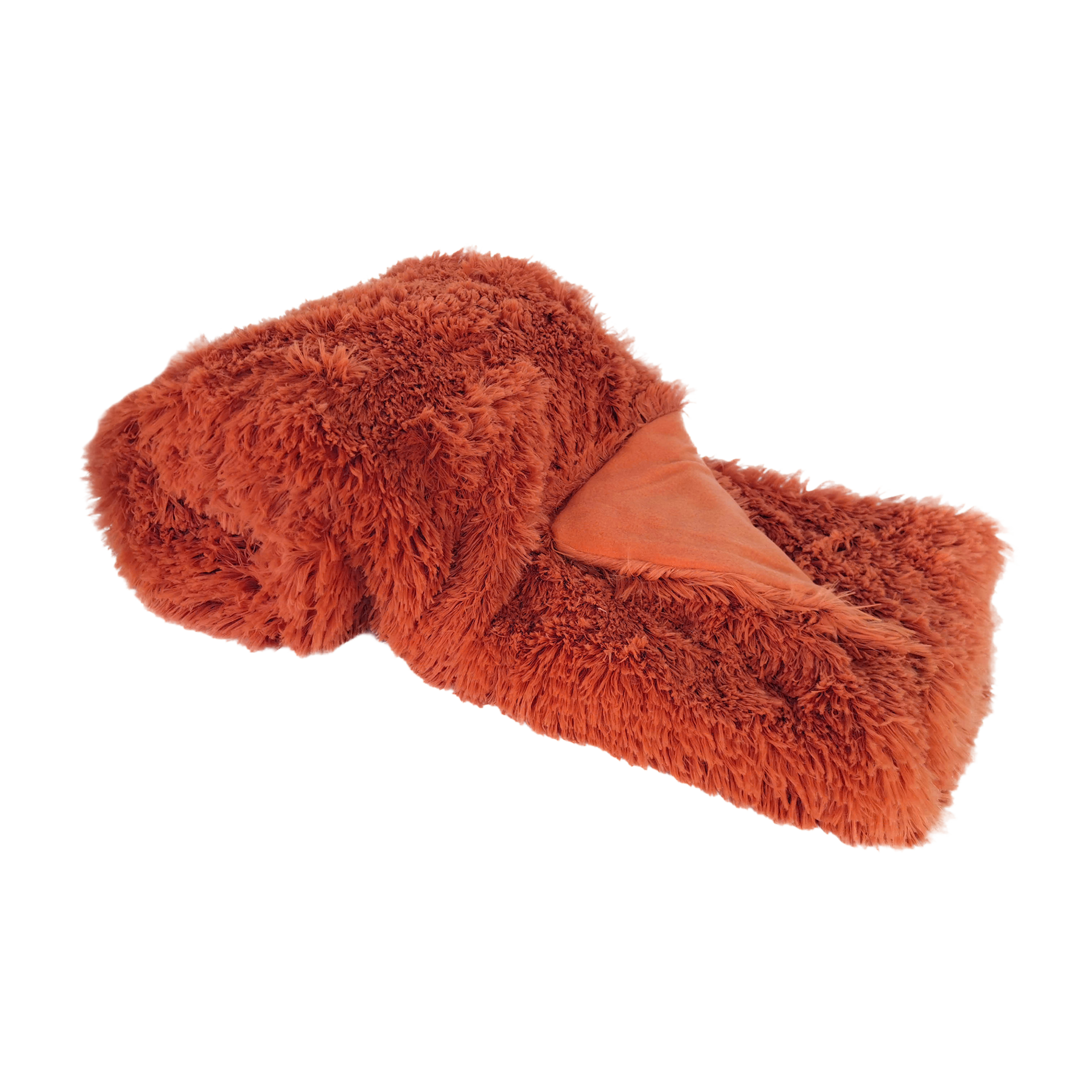 Kuscheldecke Fluffy uni orange 150x200cm