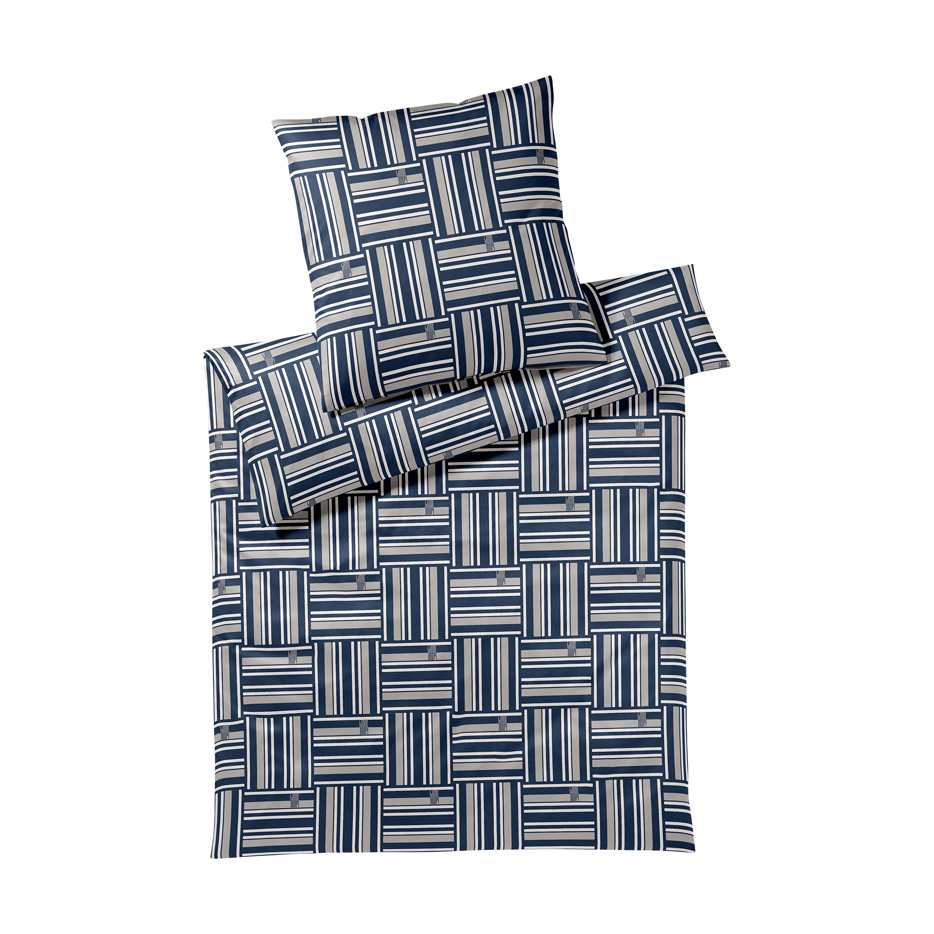 Satin Bettwäsche Weave Mako-Satin Bettwäsche Navy 135x200cm Satin Bettwäsche Weave Mako-Satin Bettwäsche Navy 135x200cm