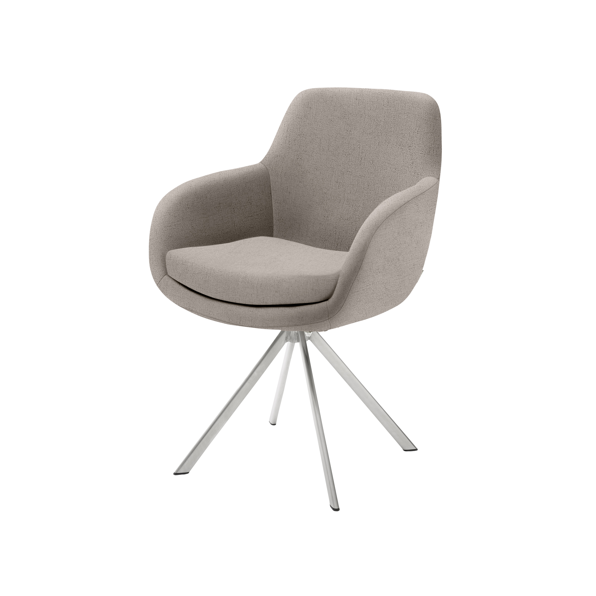 Musterring Armlehnstuhl Tavia Bezug Florida taupe Gestell Silber
