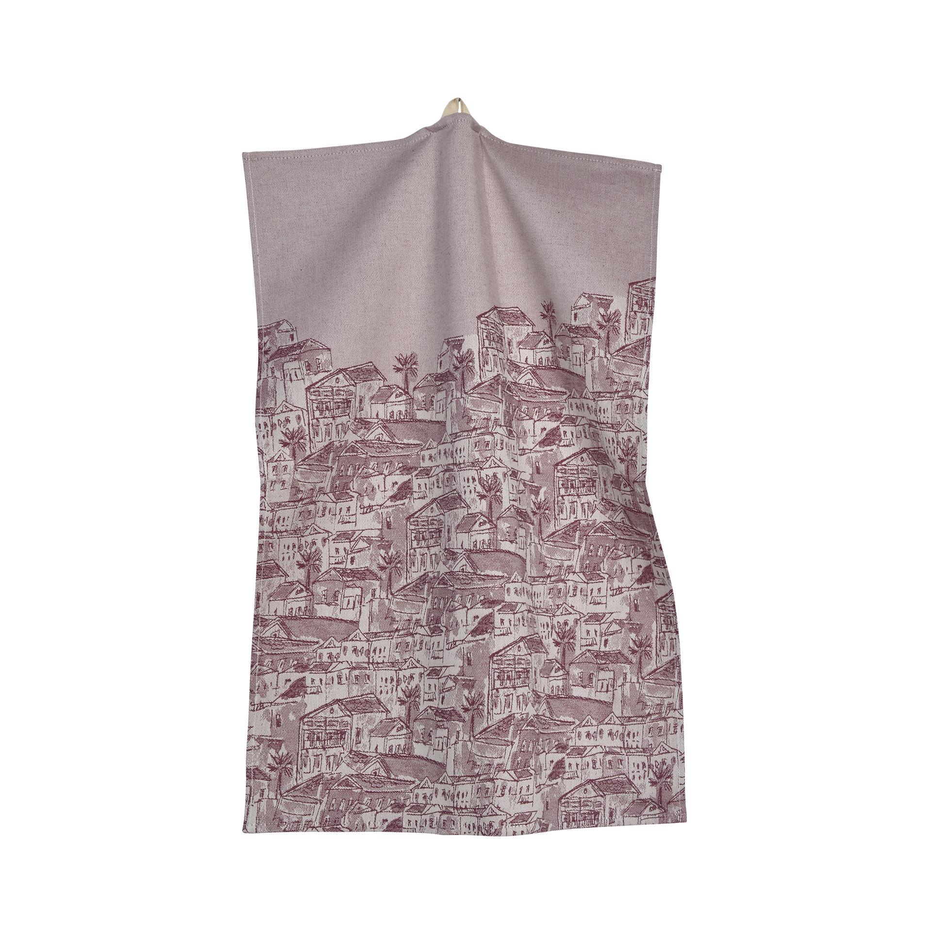 Geschirrhandtuch Symi Burgundy 50x70