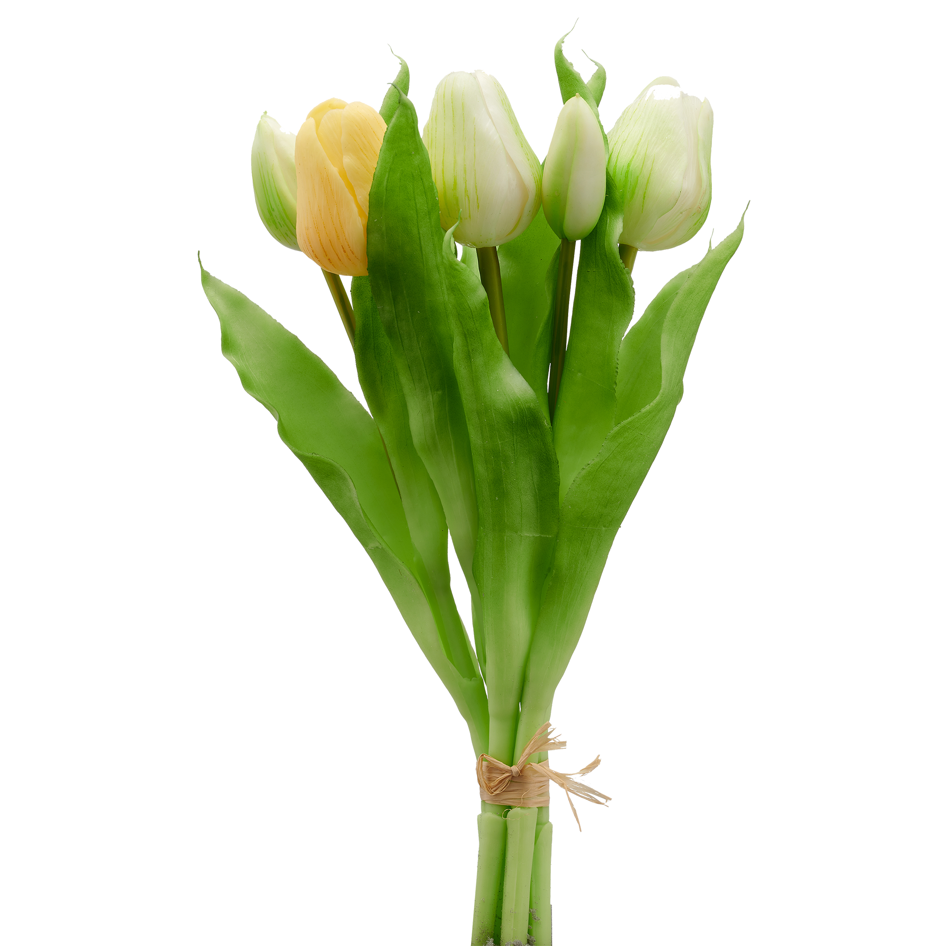 Kunstblume CREATIV green Gelb Weiß