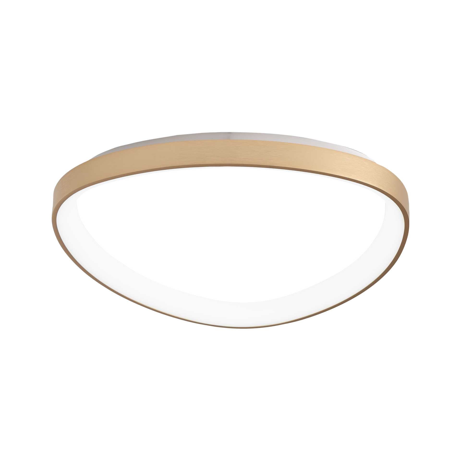 Deckenleuchte QUIRK Messing satiniert Deckenleuchte QUIRK Messing satiniert