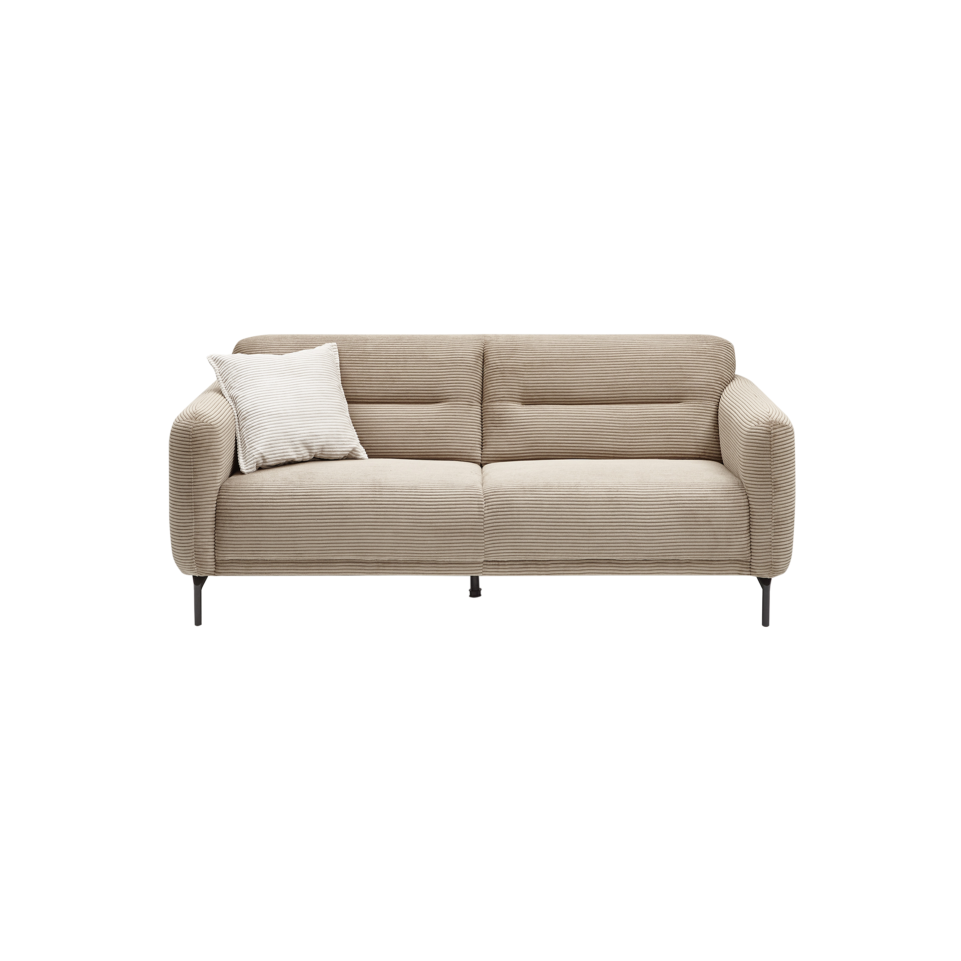 Sofa 2-Sitzer Noya Bezug Zoom Toffee, Fuß Schwarz Sofa 2-Sitzer Noya Bezug Zoom Toffee, Fuß Schwarz
