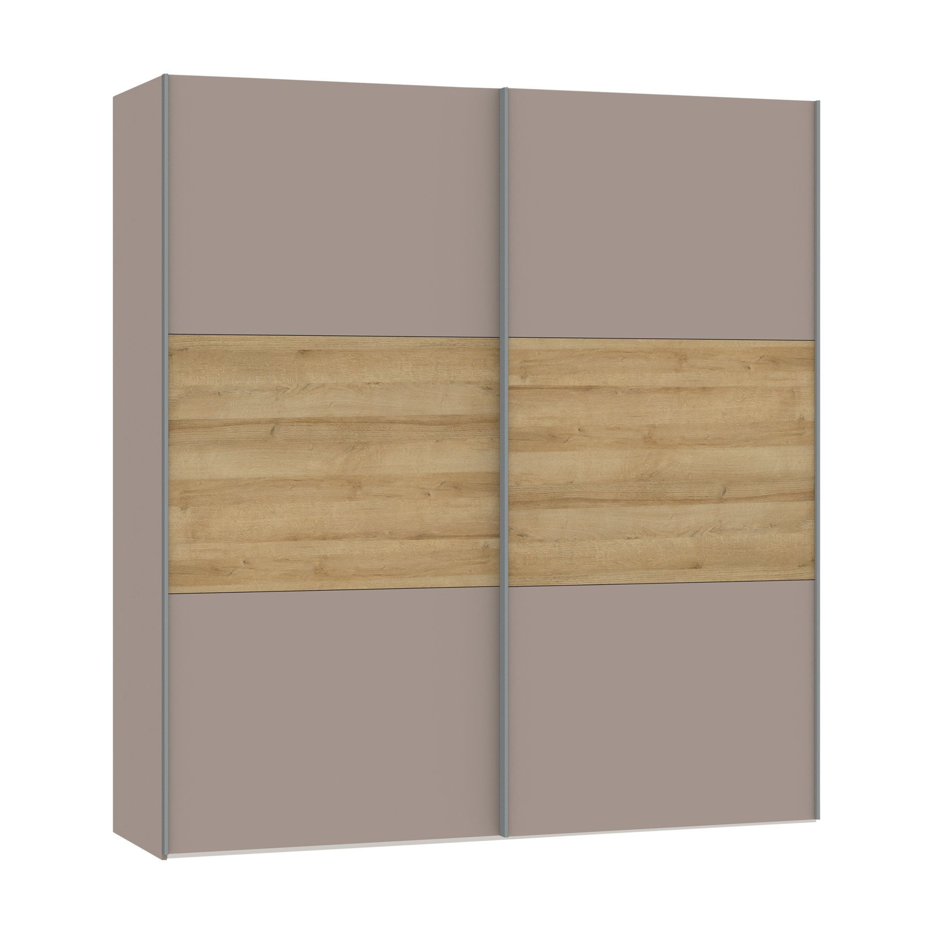 Schwebetürenschrank Lea Braun 59*203*220 Schwebetürenschrank Lea Braun 59*203*220