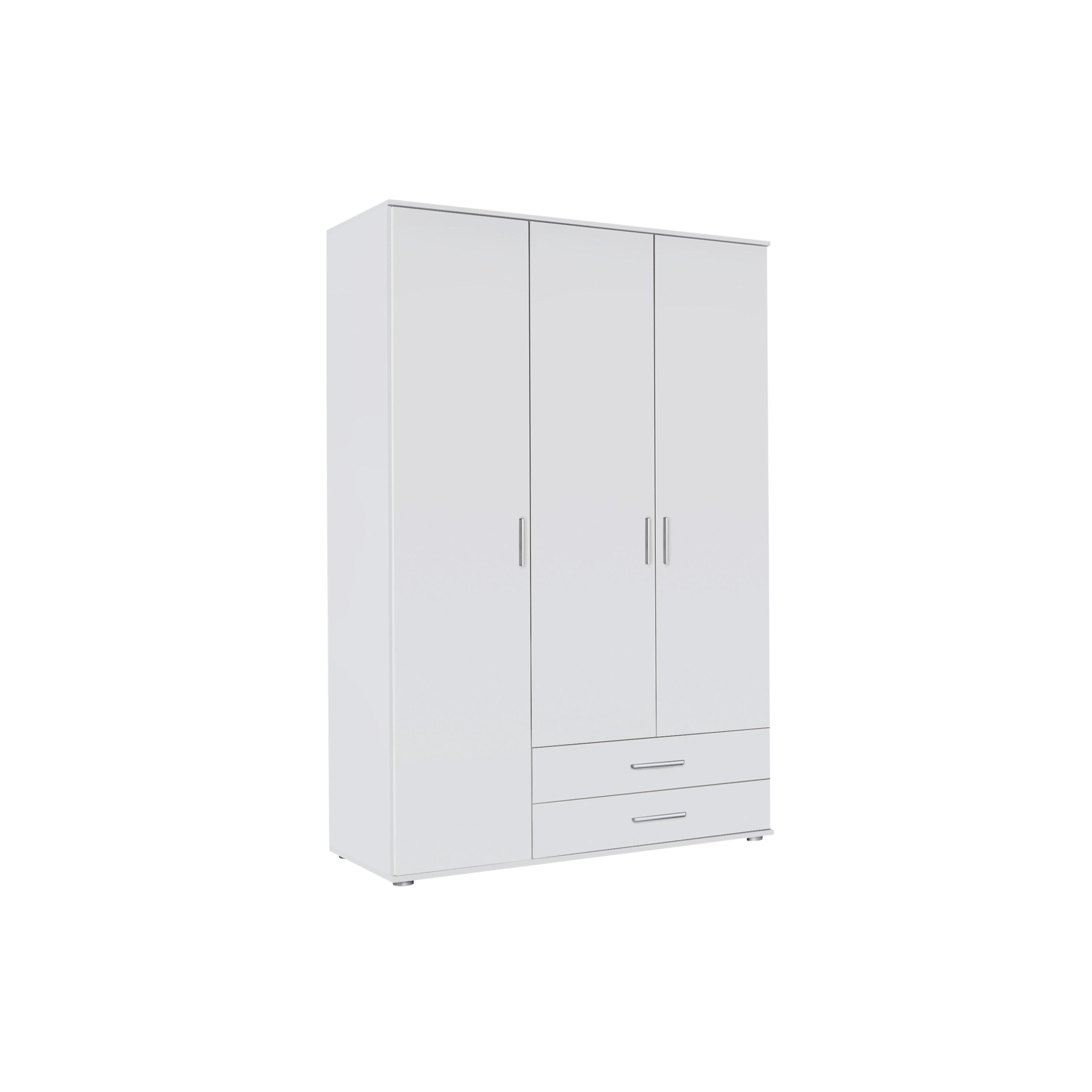 Drehtürenschrank Rachel 3-türig Weiß 52*127*188