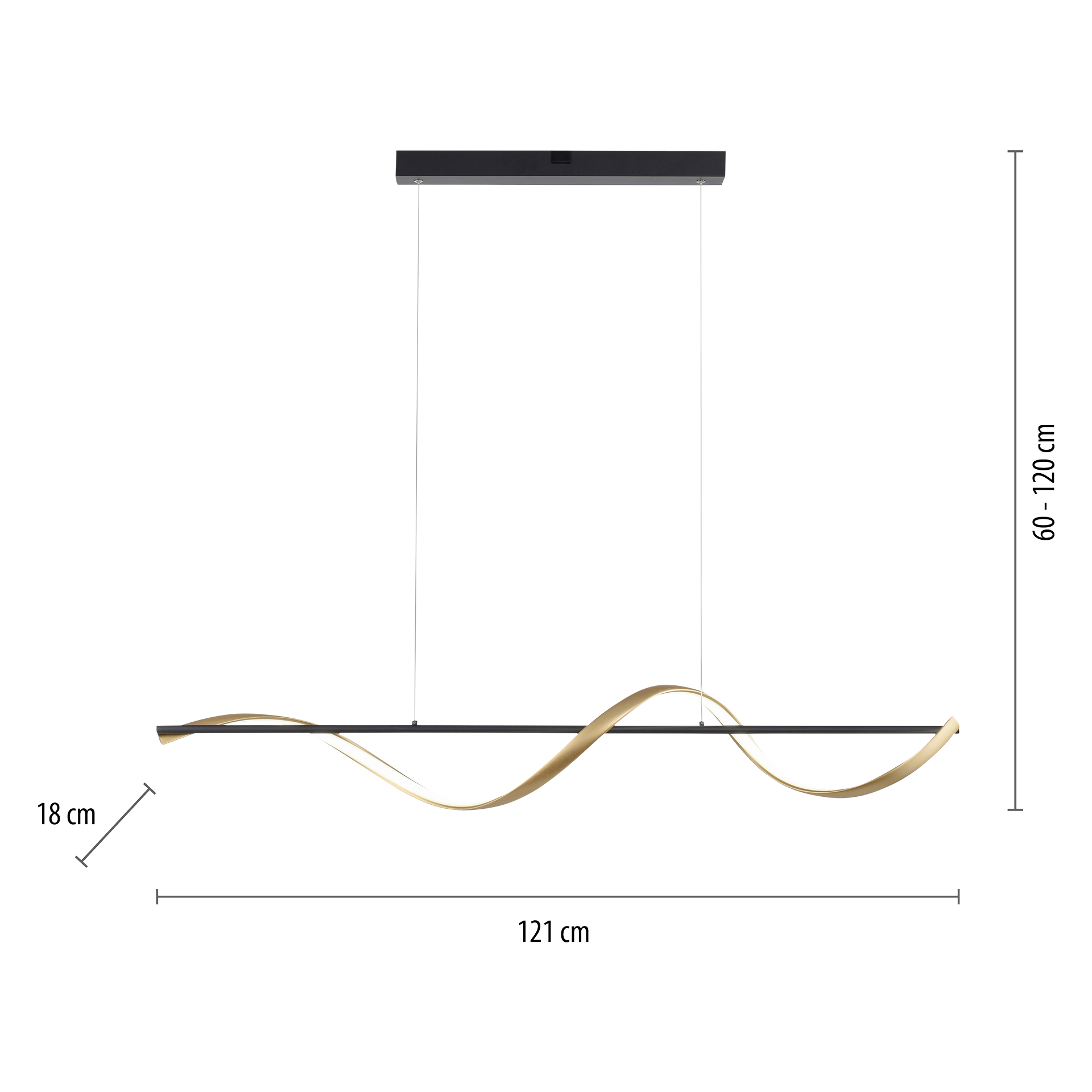 Pendelleuchte Q-SWING goldfarben Anthrazit Silber Pendelleuchte Q-SWING goldfarben Anthrazit Silber