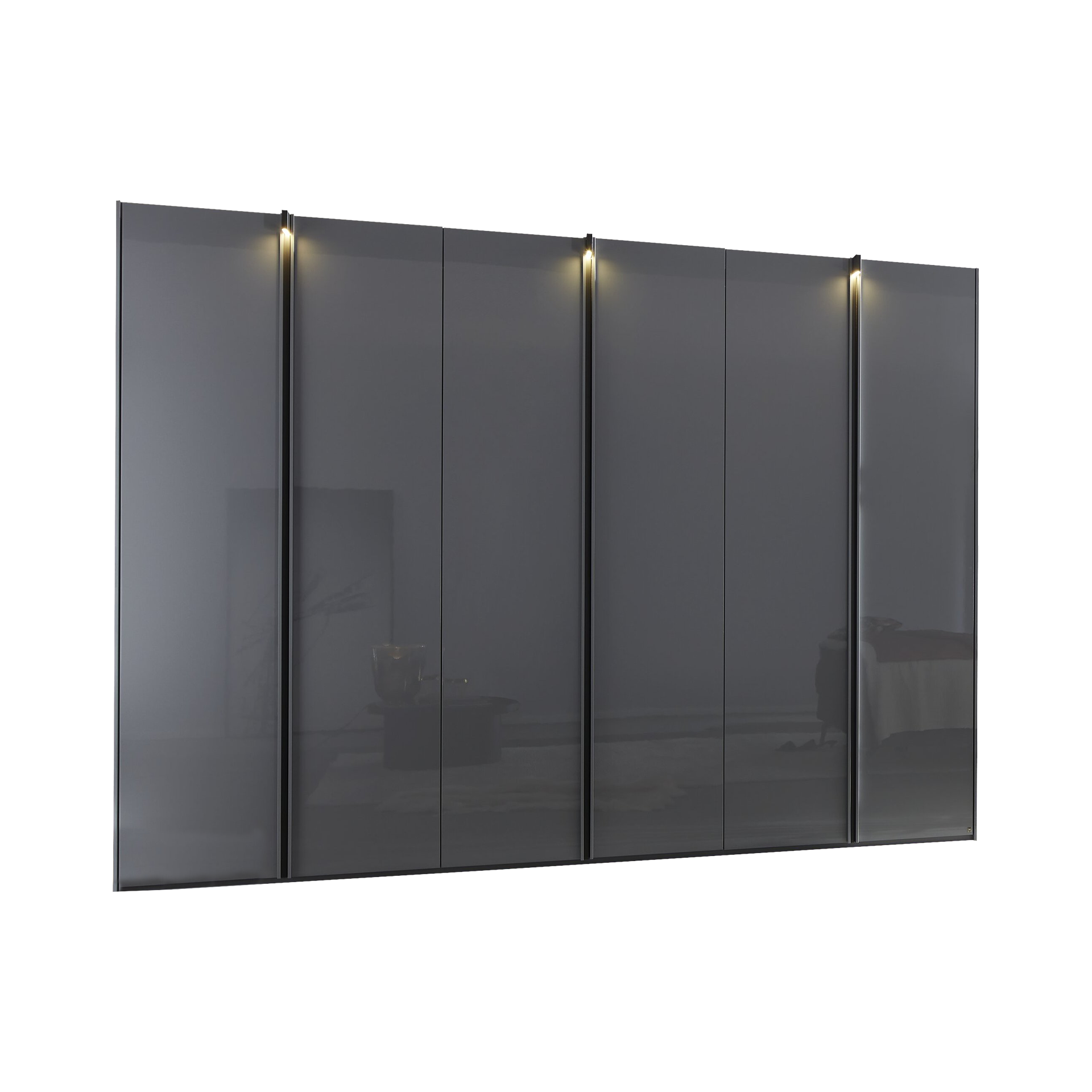 Musterring Drehtürenschrank Antivo Front Platingrau Hochglanz lackiert Korpus Platingrau Musterring Drehtürenschrank Antivo Front Platingrau Hochglanz lackiert Korpus Platingrau