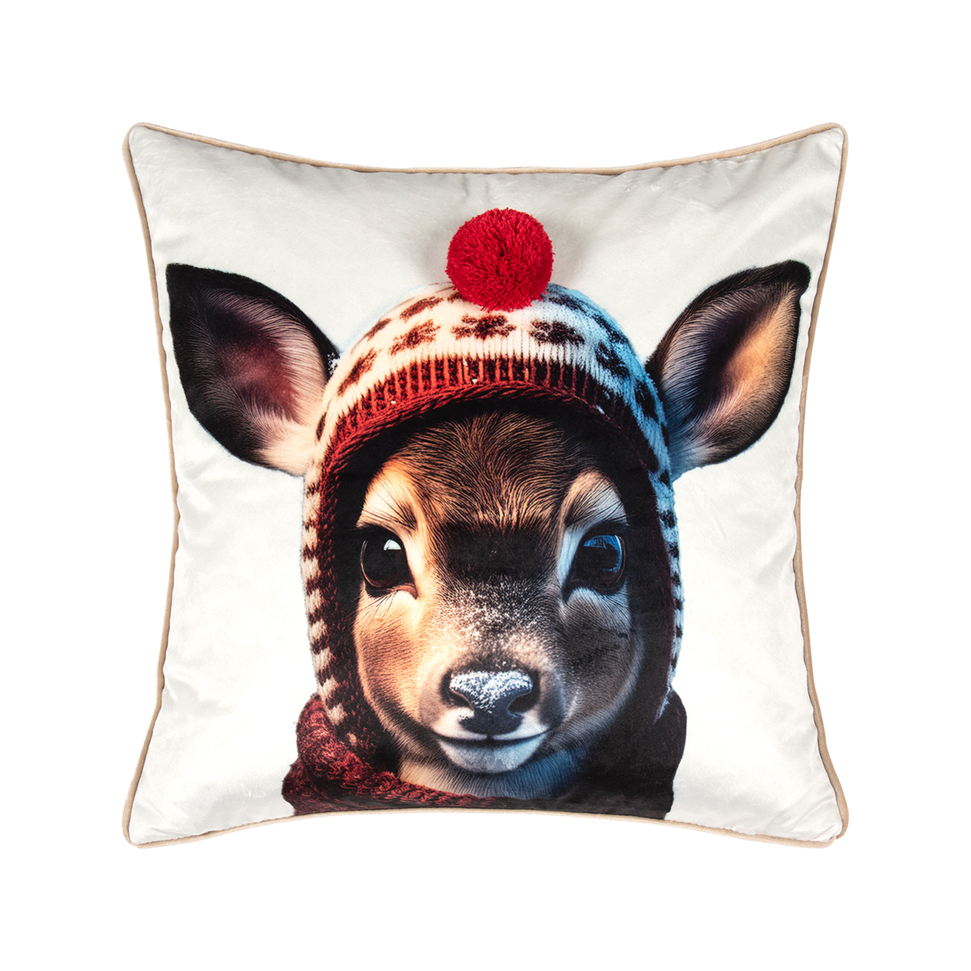 Kissenhülle Winter Animal Bambi Kissenhülle Winter Animal Bambi