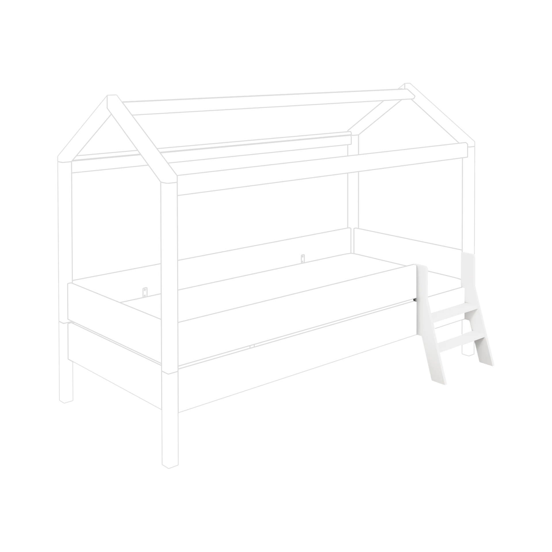 Paidi Leiter Tiny House Weiß Paidi Leiter Tiny House Weiß