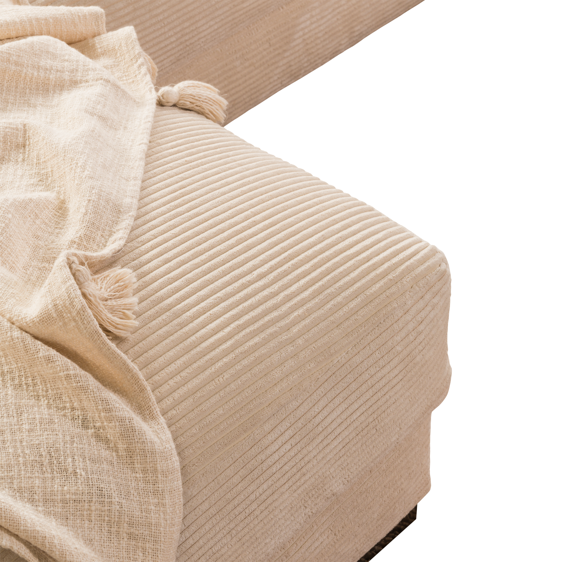 Ecksofa Mirella Beige Ottomane links Ecksofa Mirella Beige Ottomane links