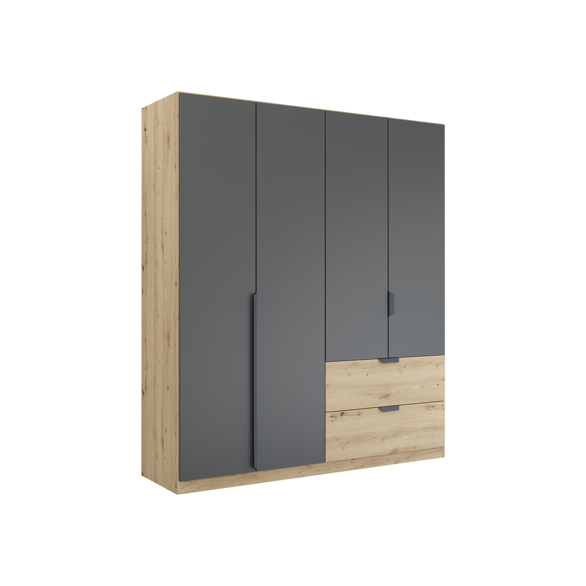 Drehtürenschrank Wildwest 4-türig Grau 54*181*210 Drehtürenschrank Wildwest 4-türig Grau 54*181*210