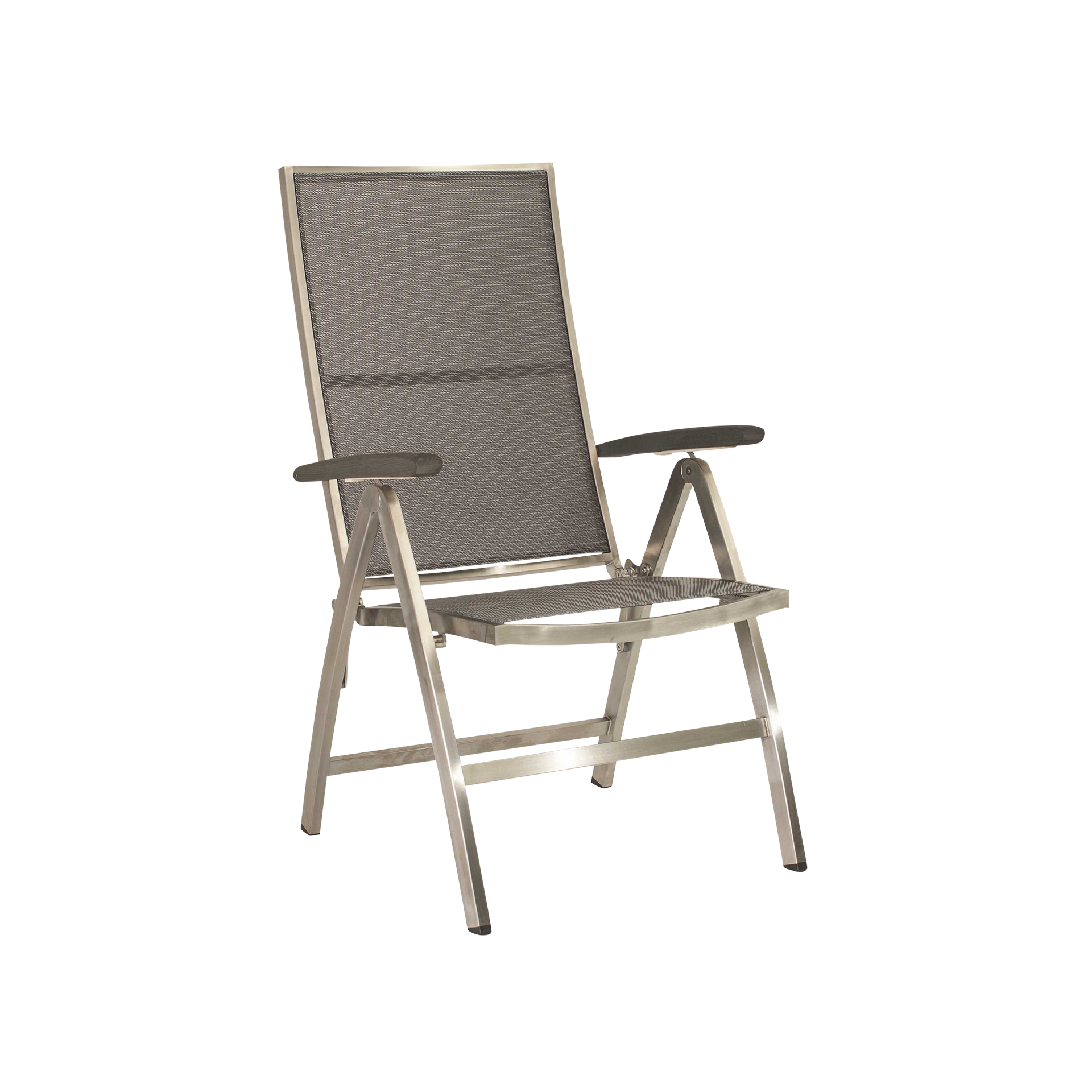 Stern Klappsessel Cardiff Armlehne Anthrazit Bezug Silbergrau Gestell Edelstahl Stern Klappsessel Cardiff Armlehne Anthrazit Bezug Silbergrau Gestell Edelstahl