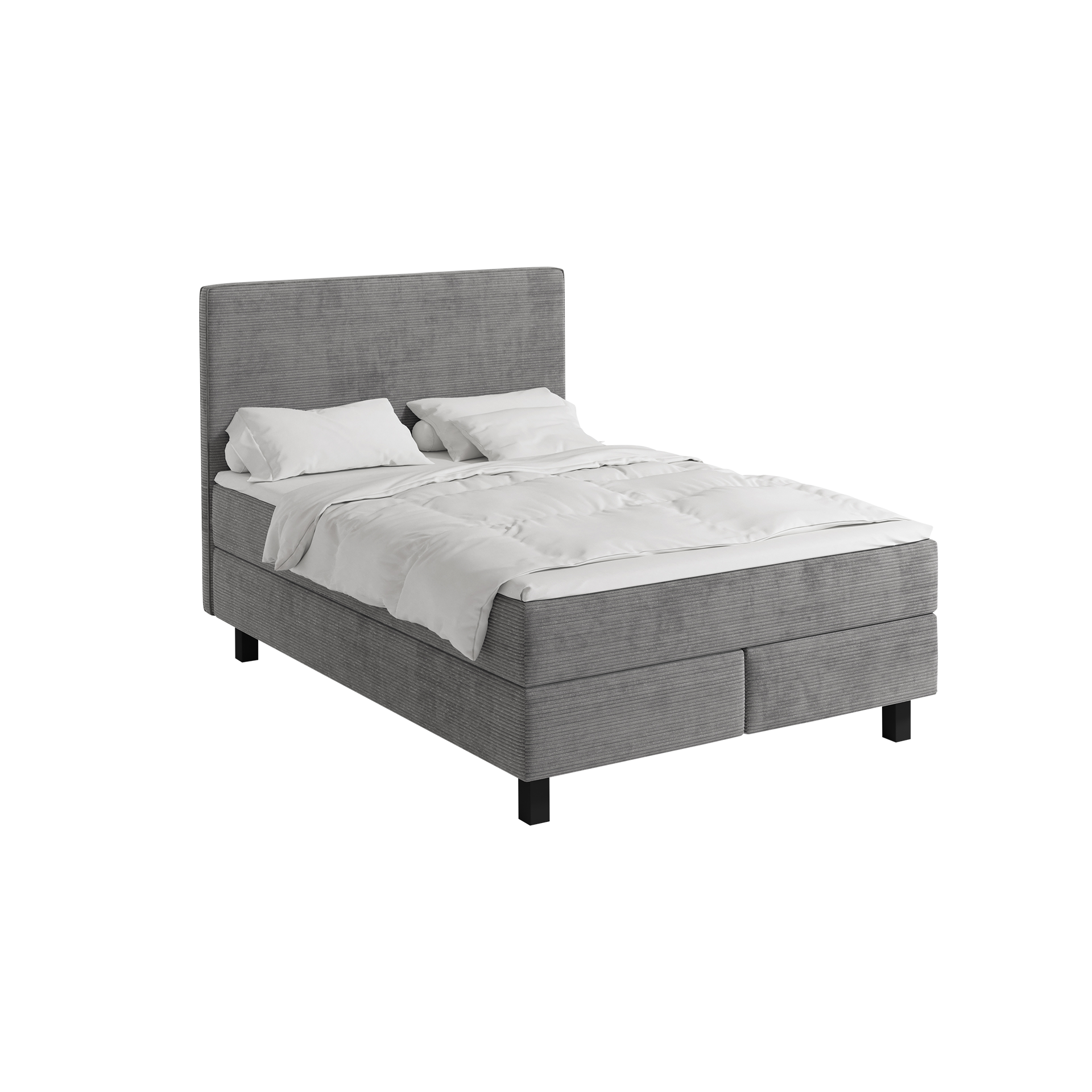 Paul Phillip Boxspringbett Solid Grau 140x200 cm Matratze H3 - fest, ab ca. 80 kg Paul Phillip Boxspringbett Solid Grau 140x200 cm Matratze H3 - fest, ab ca. 80 kg